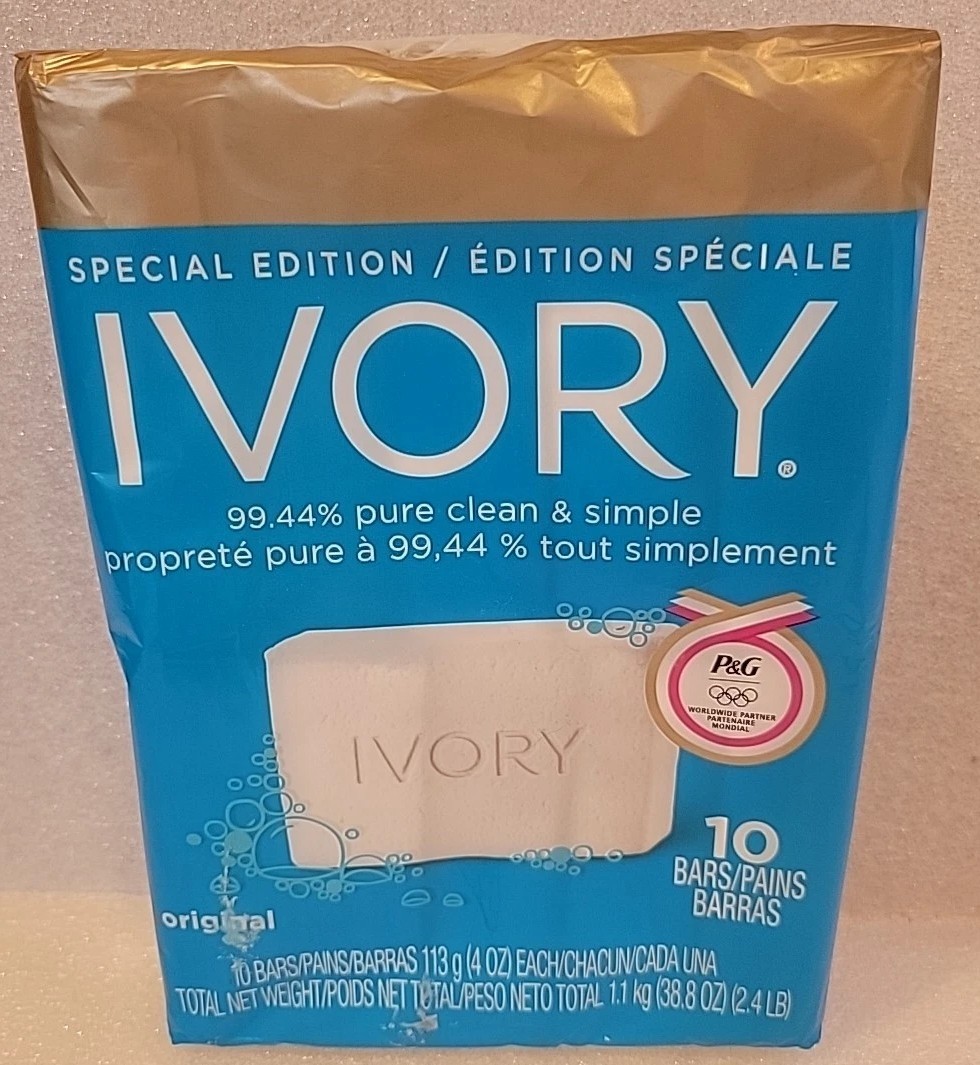 Original Ivory Bar 10 Soap 99.44% Pure Clean & Simple Special Edition