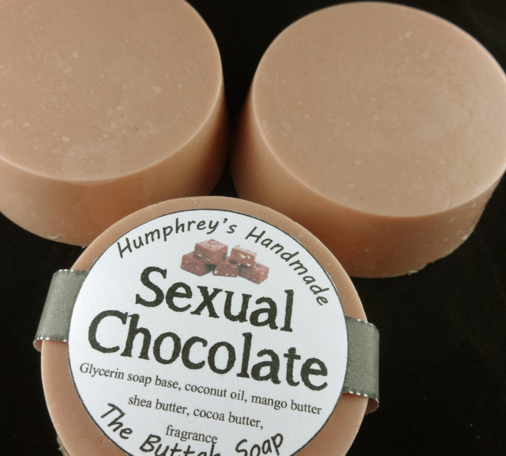 SEXUAL CHOCOLATE Soap, Coco Fudge Moisturizing Soap, Cocoa Shea Mango Butter