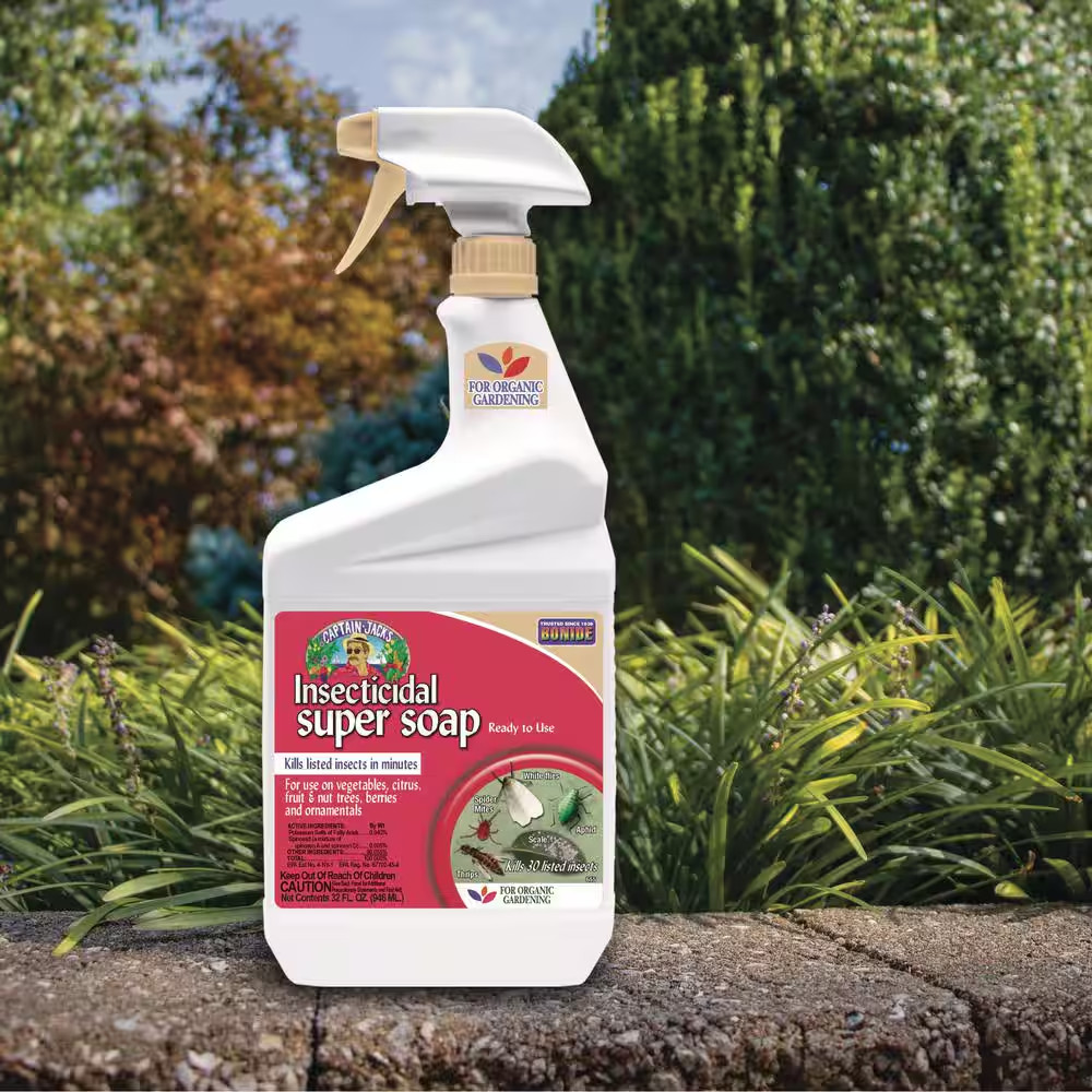 Captain Jack’S Insecticidal Super Soap, 32 Oz. Ready-To-Use Spray for Organic Ga