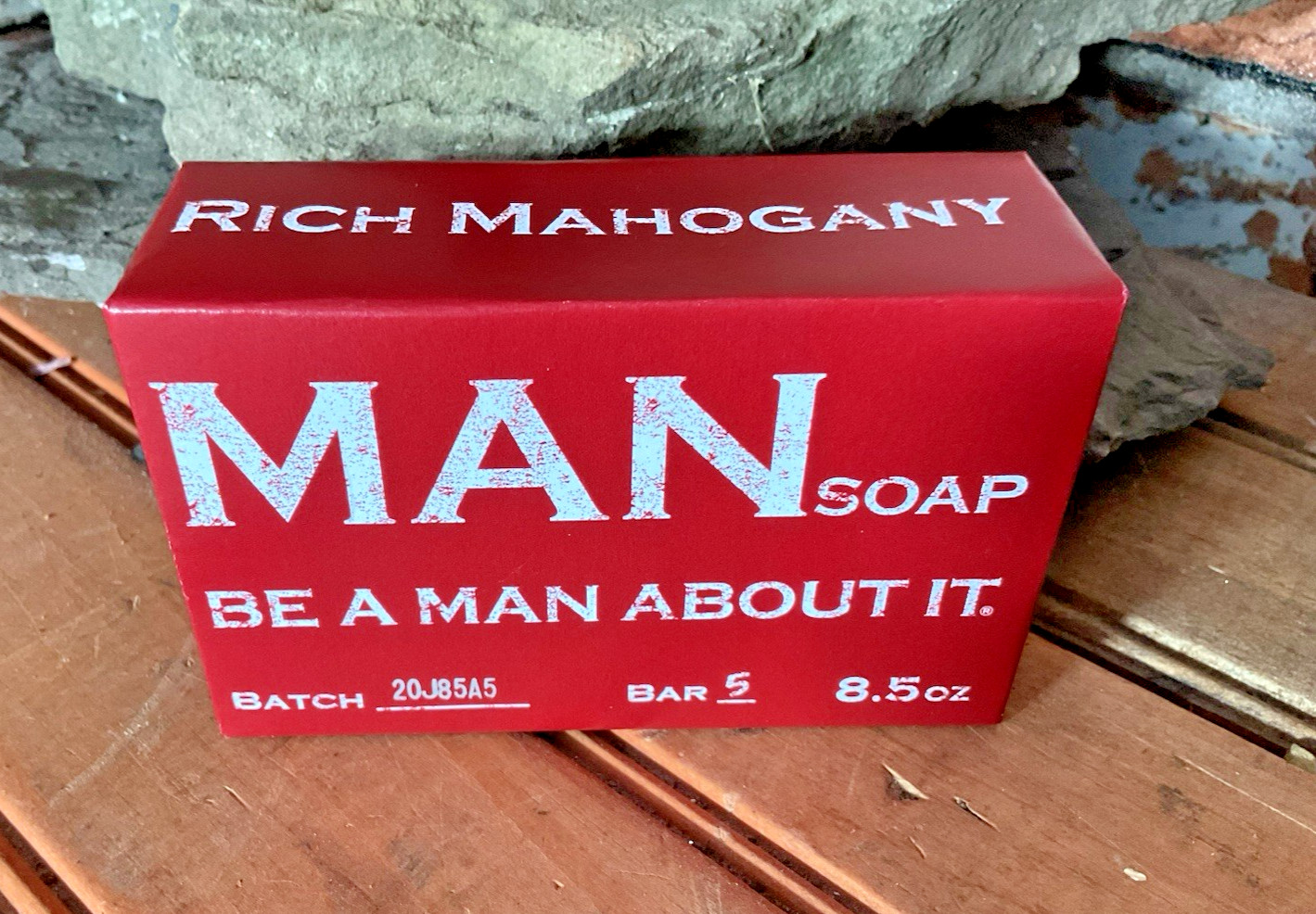 Small Batch “Rich Mahogany” Handcrafted “Be a Man About it” Soap…Ships Free!