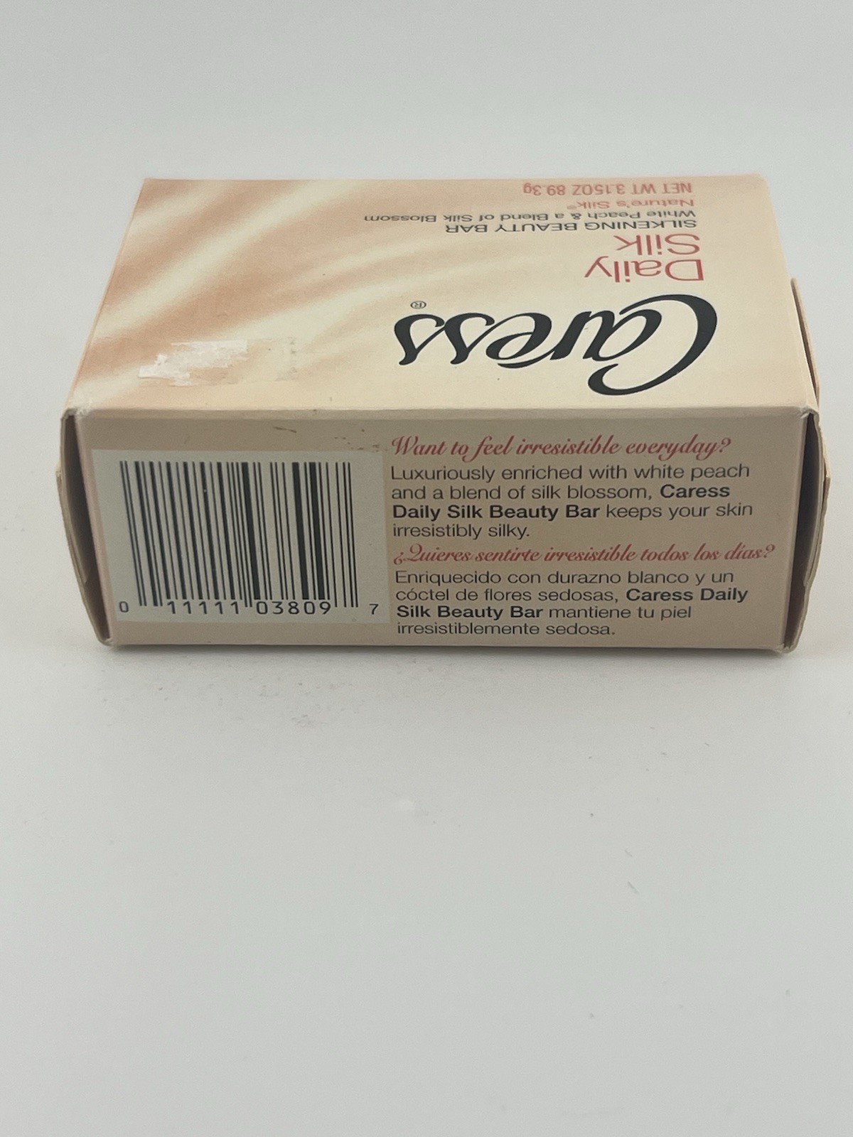 NEW Vintage Caress Daily Silk Beauty Bar White Peach Silk Blossom Soap Lot Of 2
