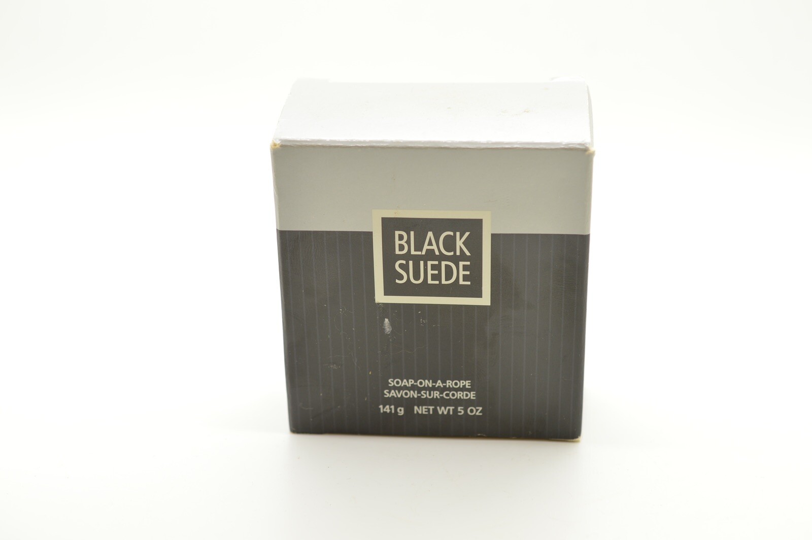 Avon Black Suede Mens Fragrance Soap On A Rope 5oz NOS