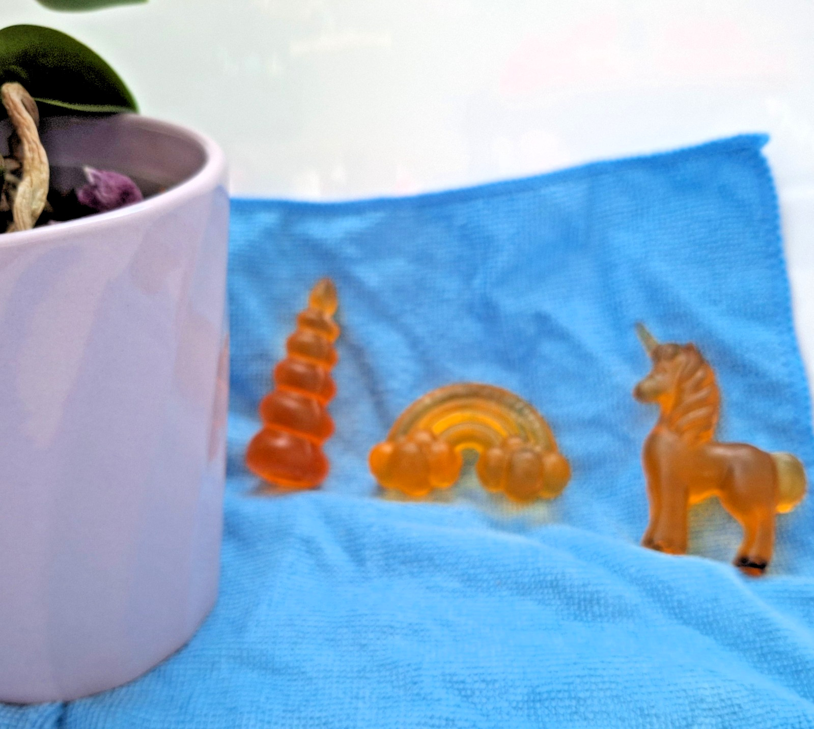 Unicorn set Handmade Honey Base Bubble Gum Scented Fantasy Set of 3 Bar Soaps