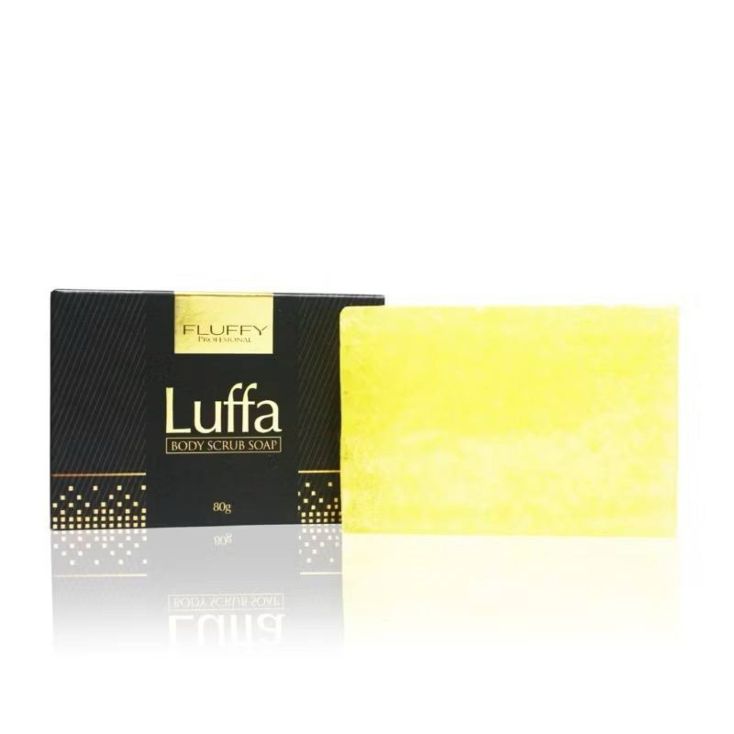 1 box Original Fluffy Luffa Body Scrub Bar Soap Remove Dirt dead skin cell 80g