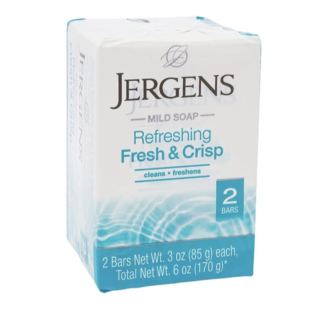 🩵 JERGENS 🩵 (2-BARS) 3 Oz. 🩵🫧 ●FRESH & CRISP● 🫧 ≈REFRESHING≈ Mild Soap 🫧.