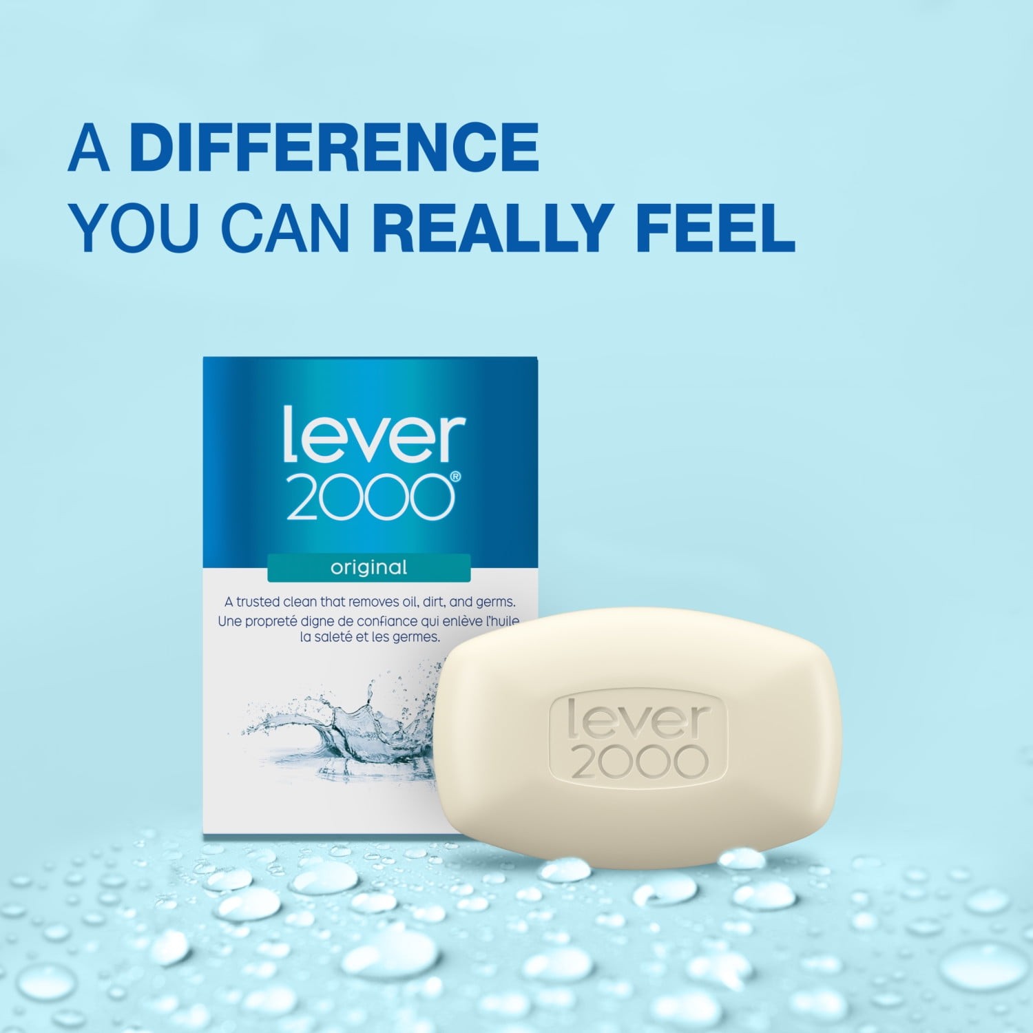 Lever 2000 Perfectly Cool Bar Soap, Original Refreshing for Dry Skin – Pack of 8
