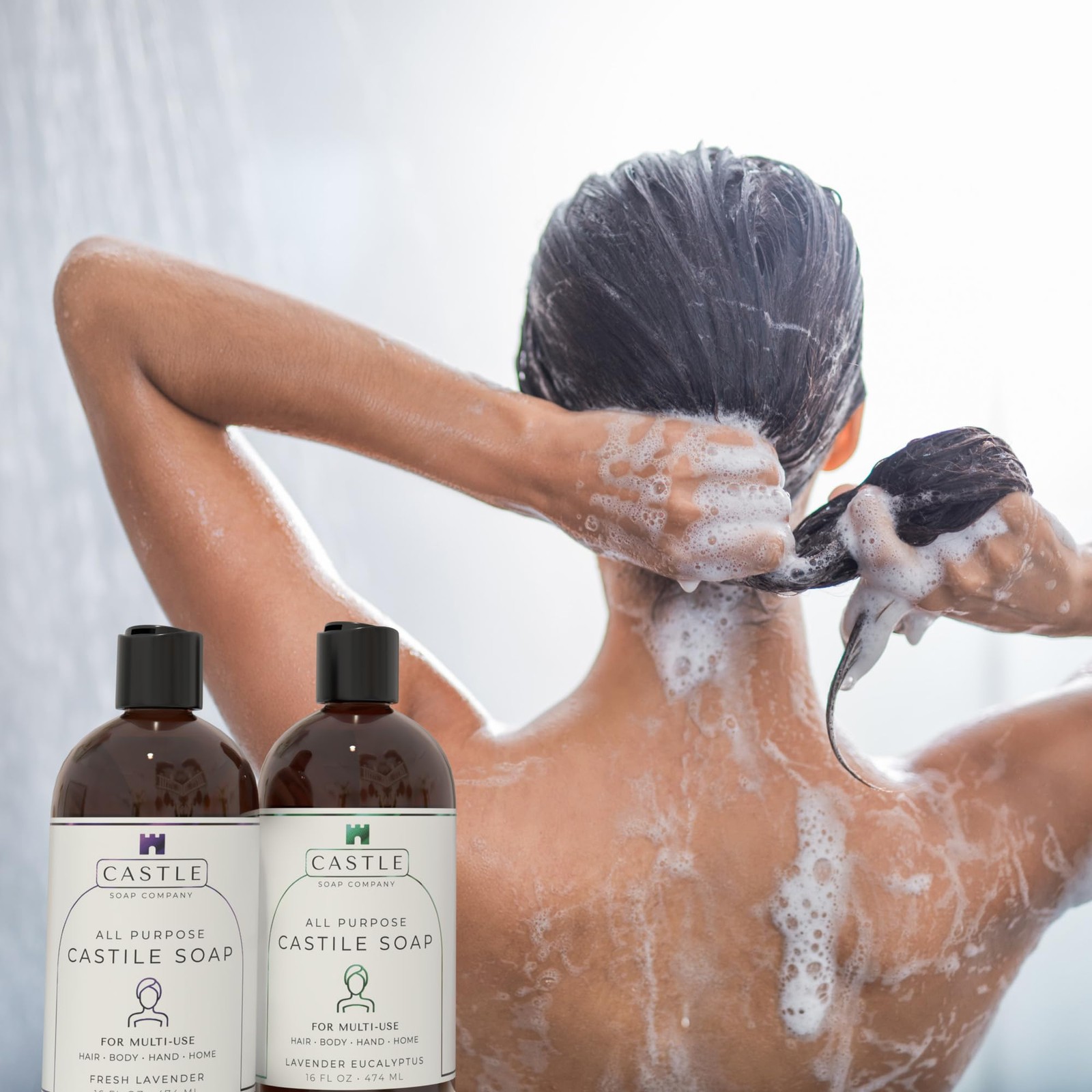 Castile Soap Liquid Unscented 16 Oz – All Purpose Liquid Castile Soap Unscent…