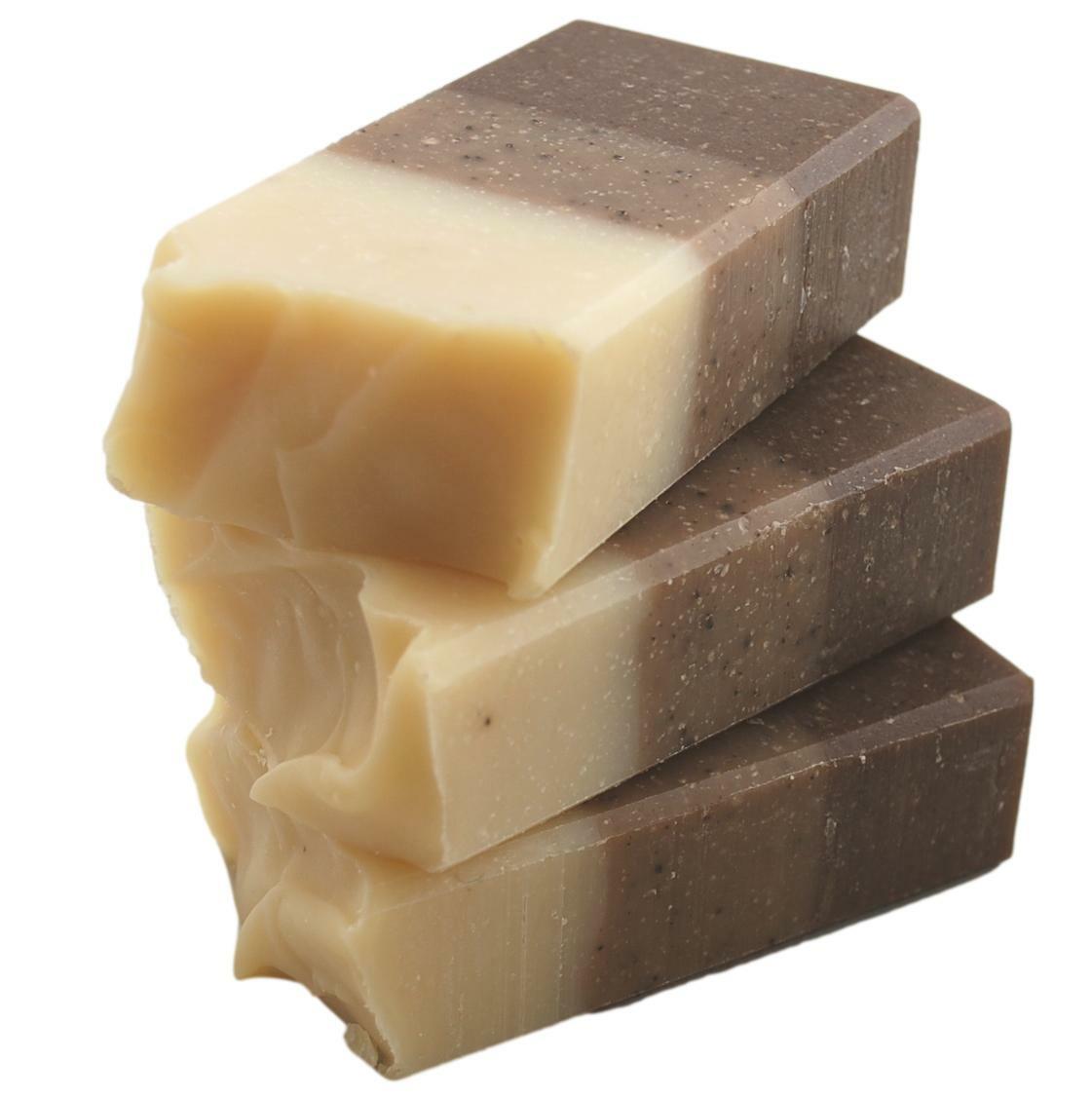 Café Latte all natural handmade soap. 3 Bars Coffee soap.