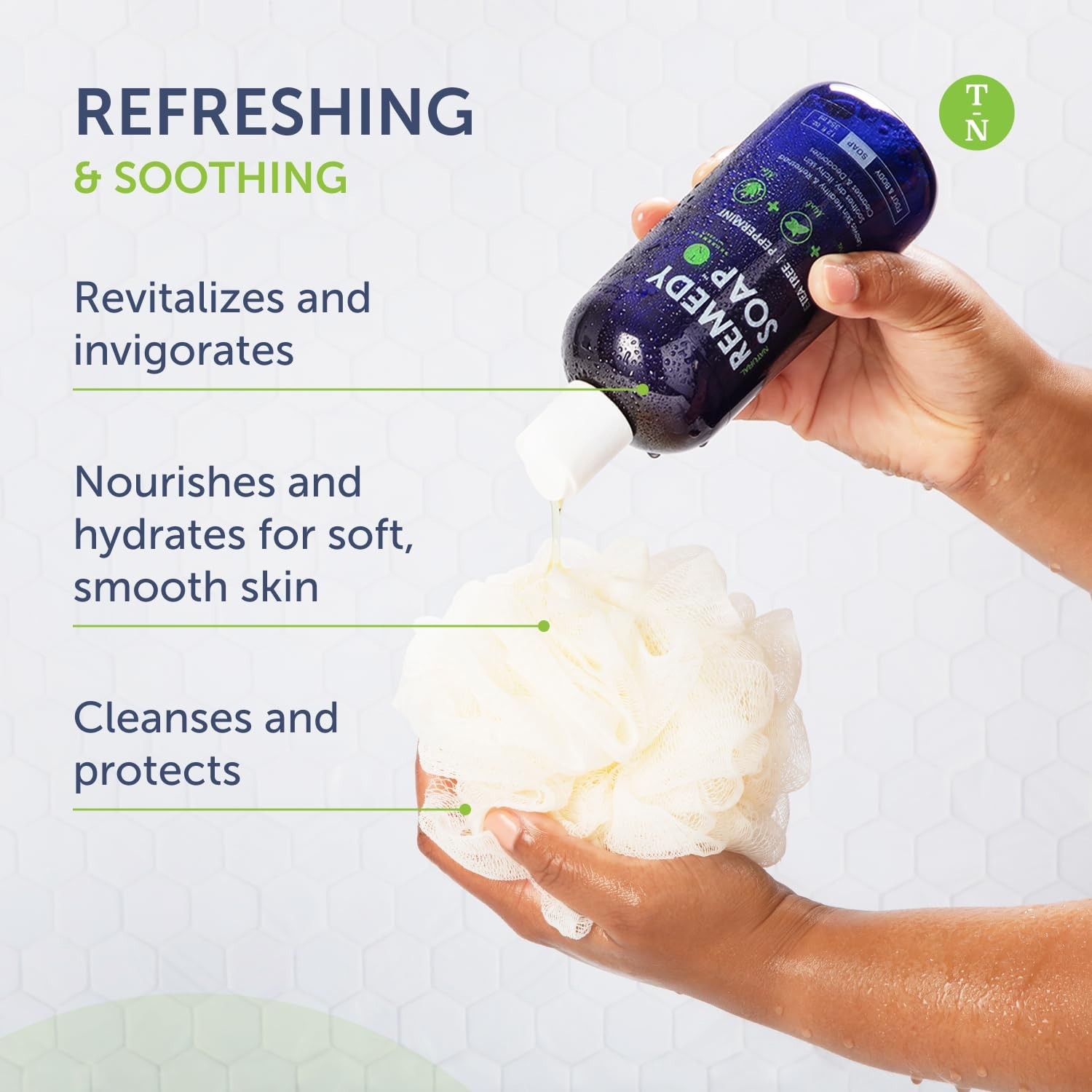Truremedy Naturals Remedy Tea Tree Oil Body Wash – 12 oz Refreshing Cleanser for