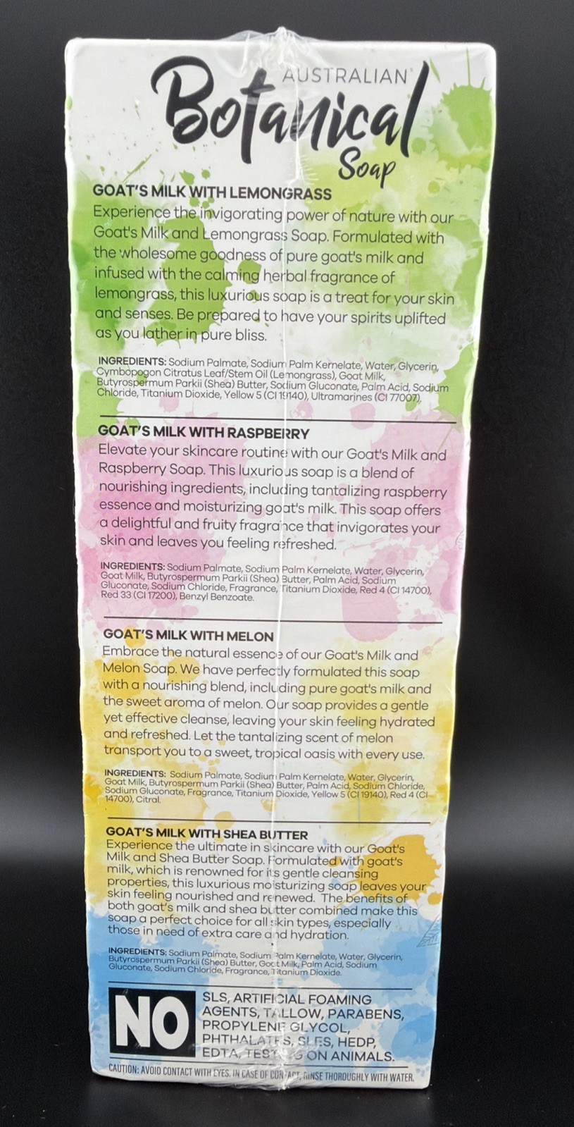 Australian Botanical Goat Milk Soap Multi Pack • 8 Bars • 4 Scents • 6.8 oz Each