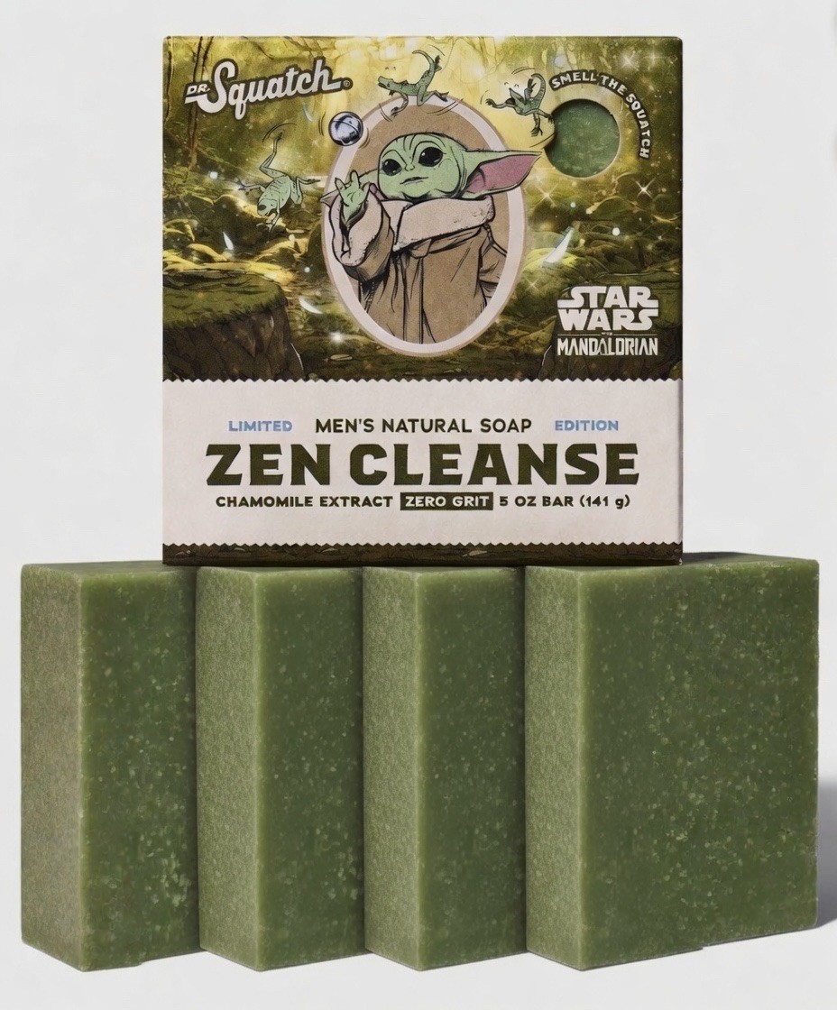 4 pack Dr. Squatch Star Wars Mandalorian limited edition Zen cleanse free ship