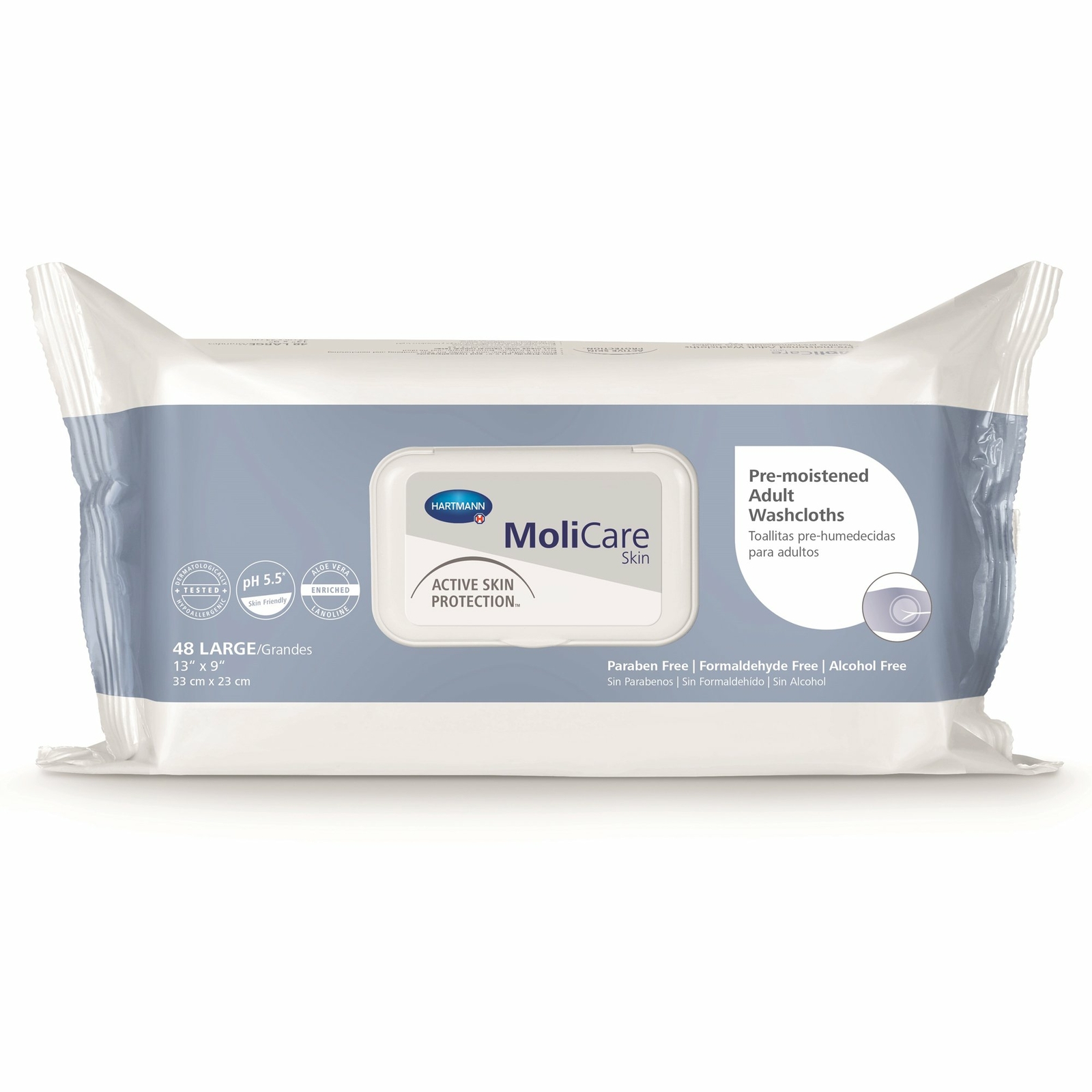MoliCare Skin Personal Cleansing Wipe 9 x 13″ 225600 12 Pack 576 Wipes