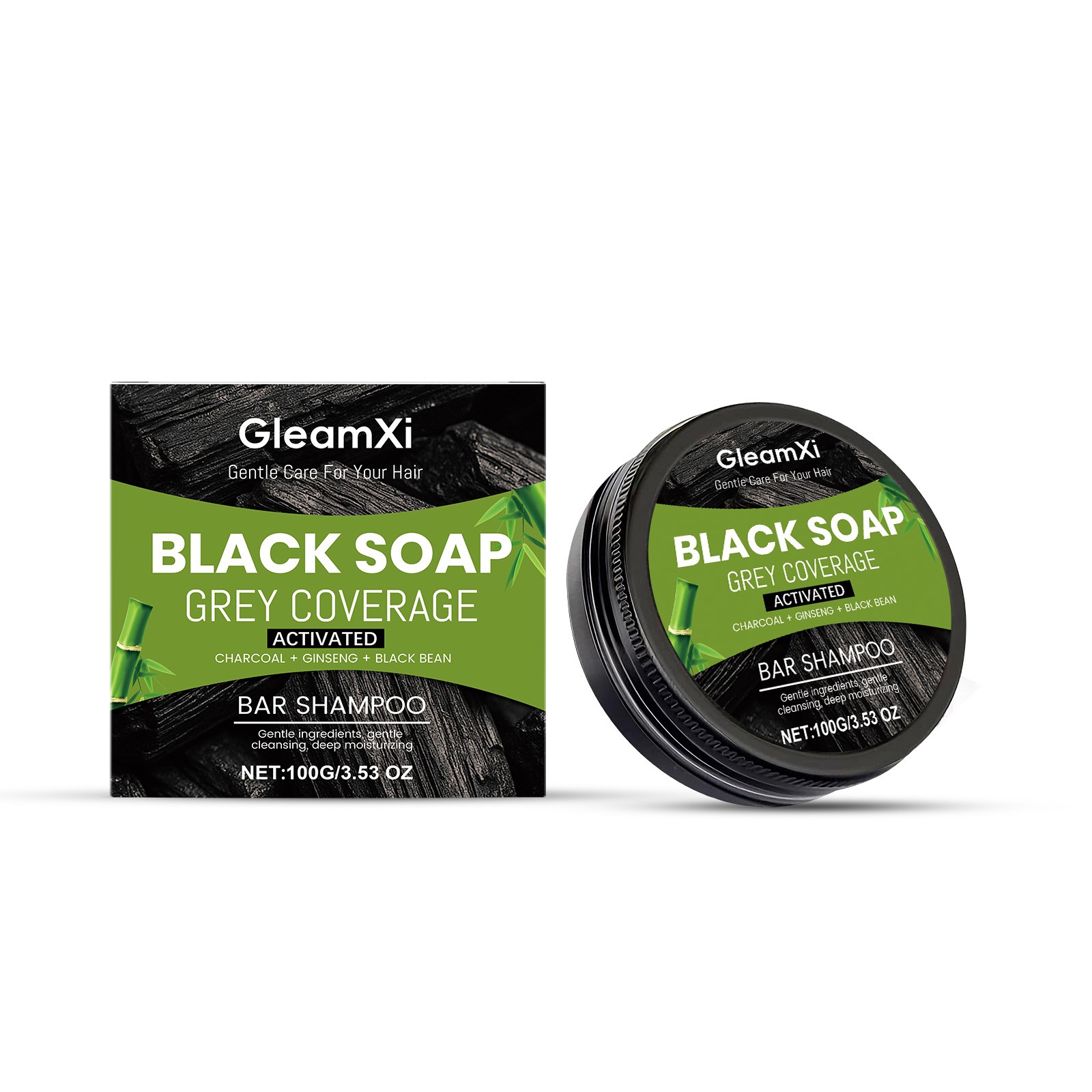Coconut & Olive Oil Nourishing Shampoo Bar, Smoothing Solid Hair Cleanser