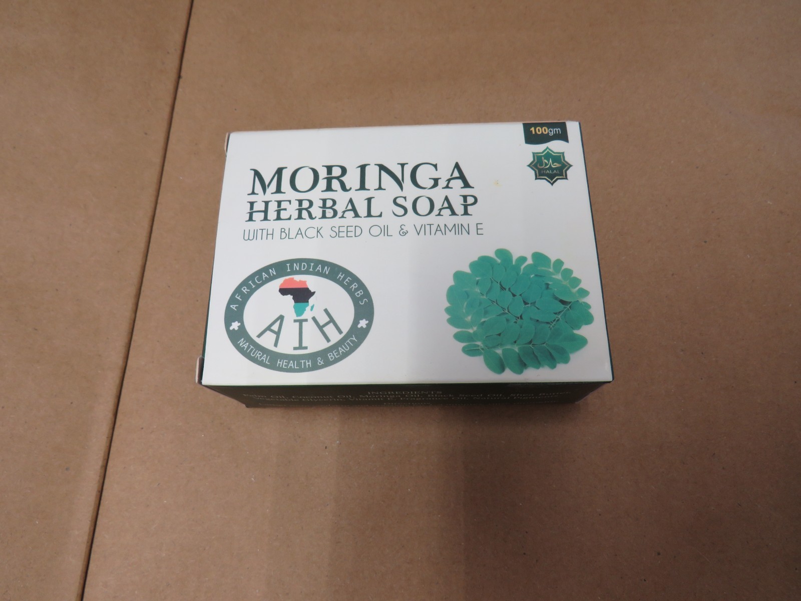 Moringa herbal bar soap with Black seed oil & vitamin E African Indian Herbs