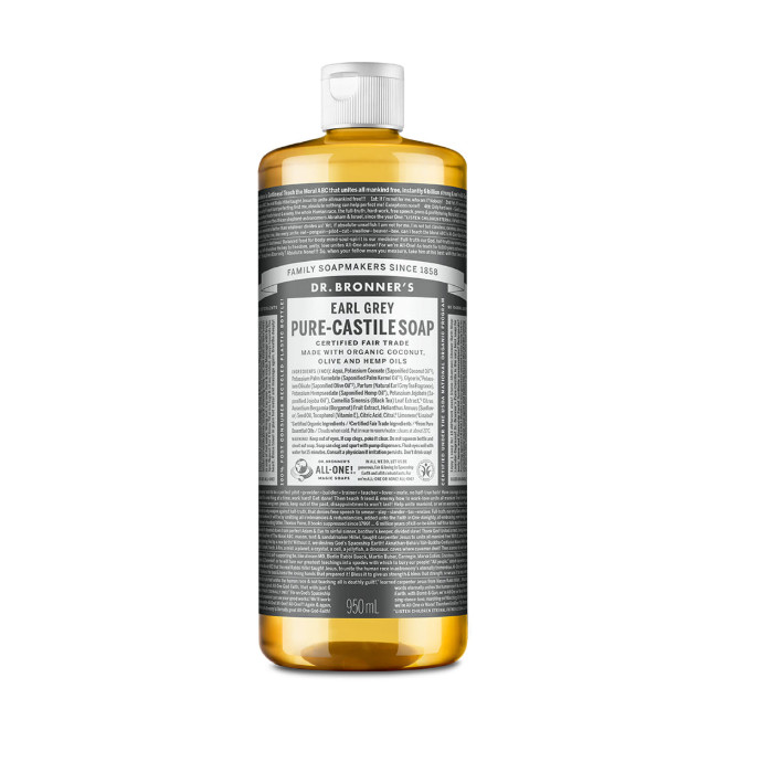 Dr. Bronner’s Earl Grey Pure-Castile Soap 2 fl oz 8 fl oz 16 fl oz 32 fl oz