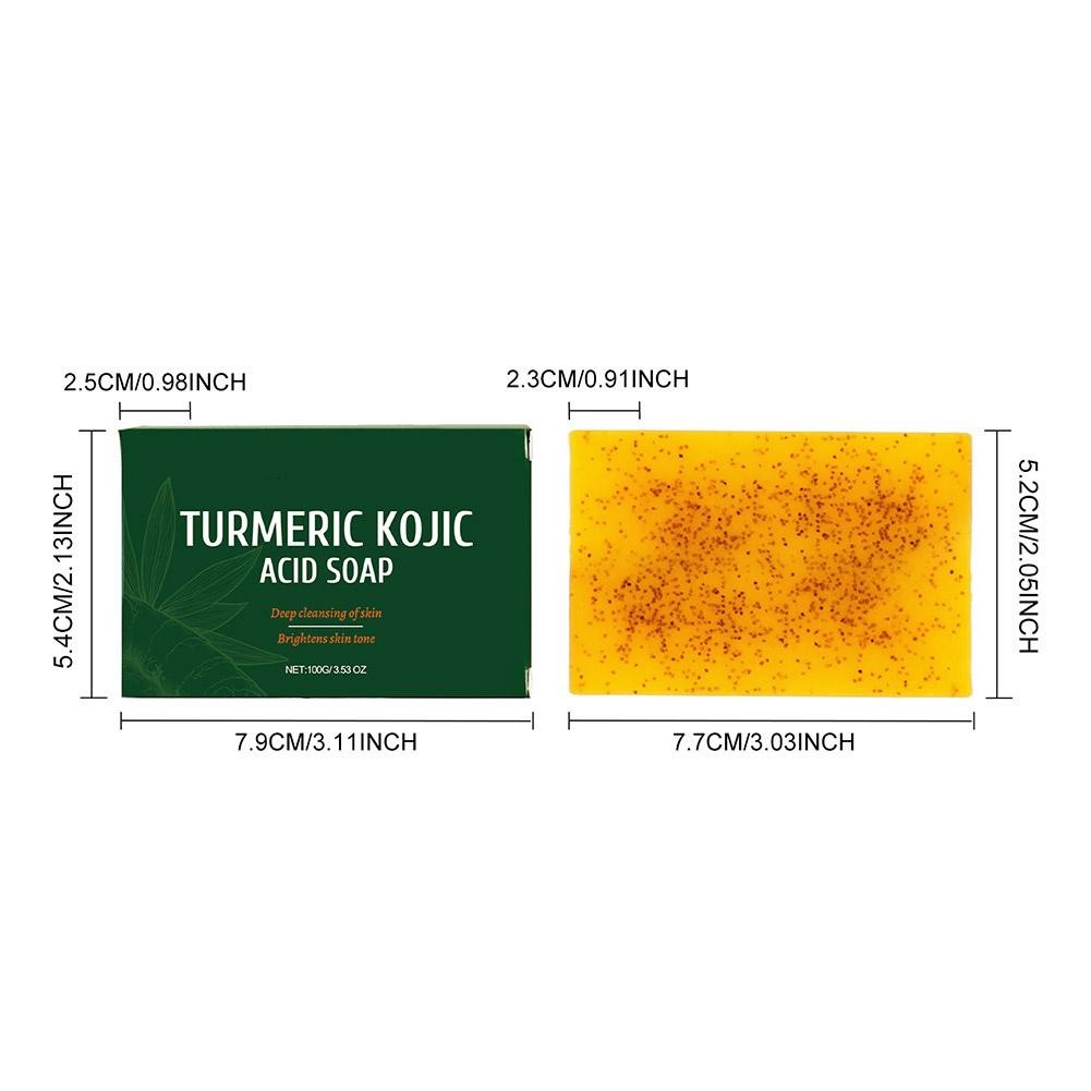 Turmeric Kojic Acid Soap Dim Spot Whiteninsideg Lightening Skin Soap 100g
