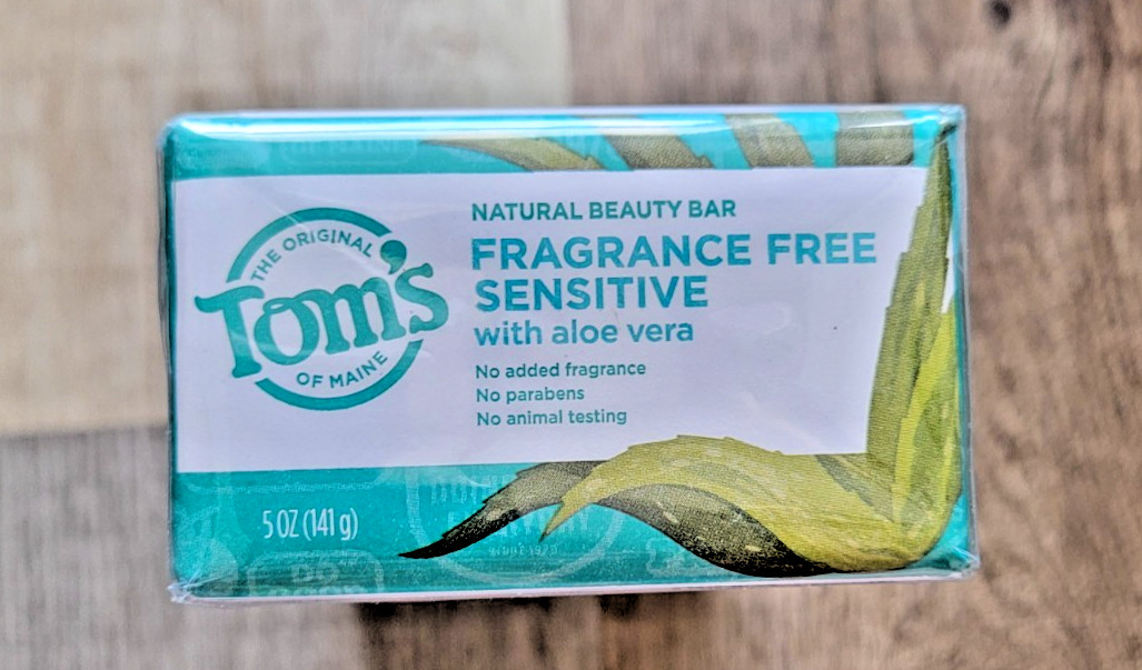 Tom’s of Maine Fragrance Free Sensitive Natural Beauty Bar Soap 5oz Set of Five