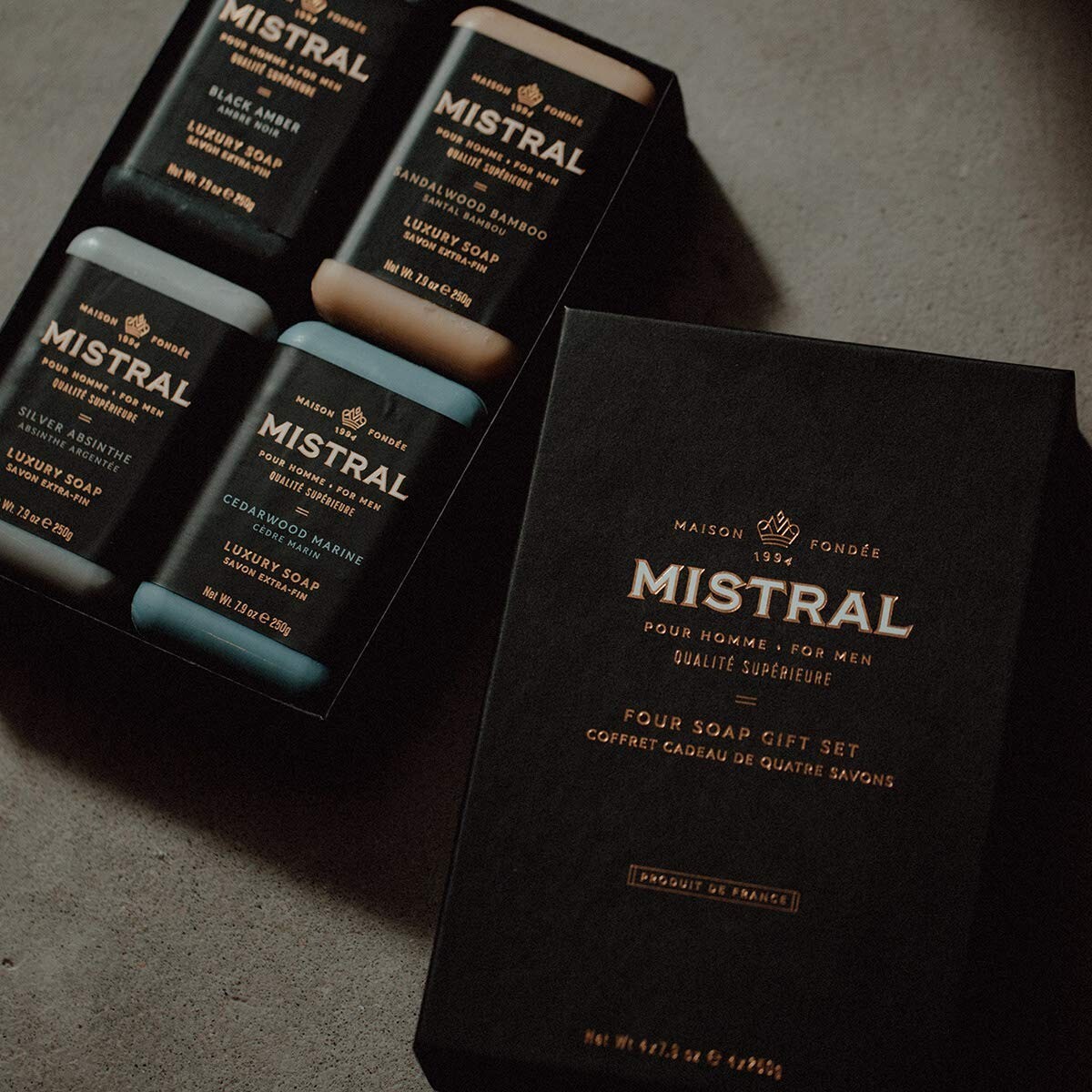 Men’s Bar Soap Organic, 4 Bar Set