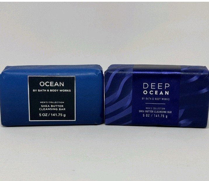 Bath & Body Works OCEAN Men’s Collection 5oz Cleansing Bar Soap – Lot of 2