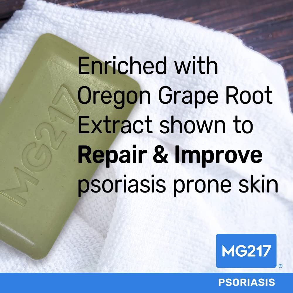 MG217 Psoriasis Dead Sea Exfoliating Bar Soap, Repair & Protect with Dead Sea