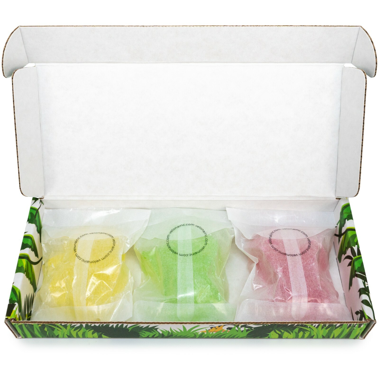 Velona Kids Soap – 3 Dinobars Gift For Girls and Boys Colored Dinosaurs All Skin