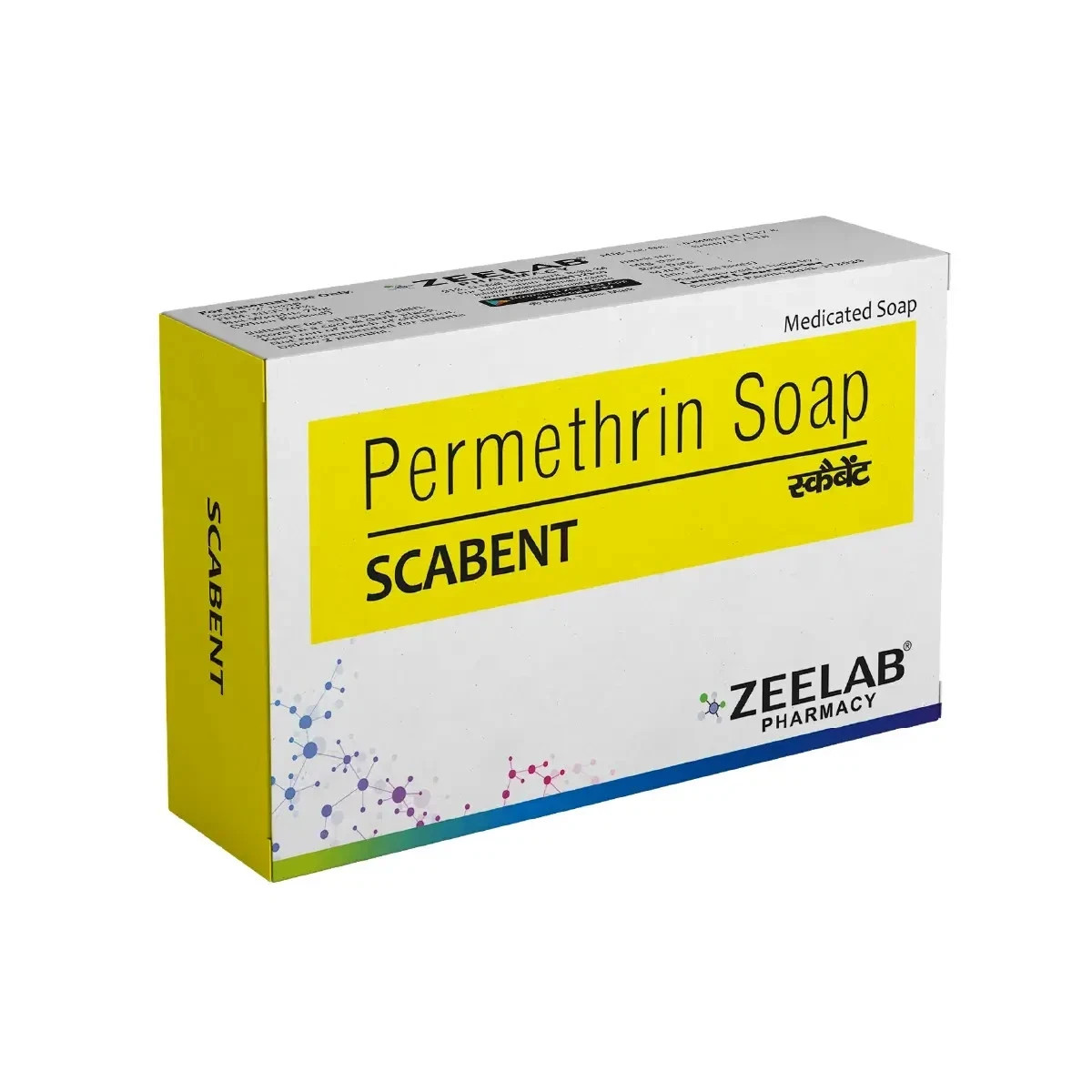 New Scabent Soap Soap Permethrin is an antiparasitic medication PACK OF 3 Soaps