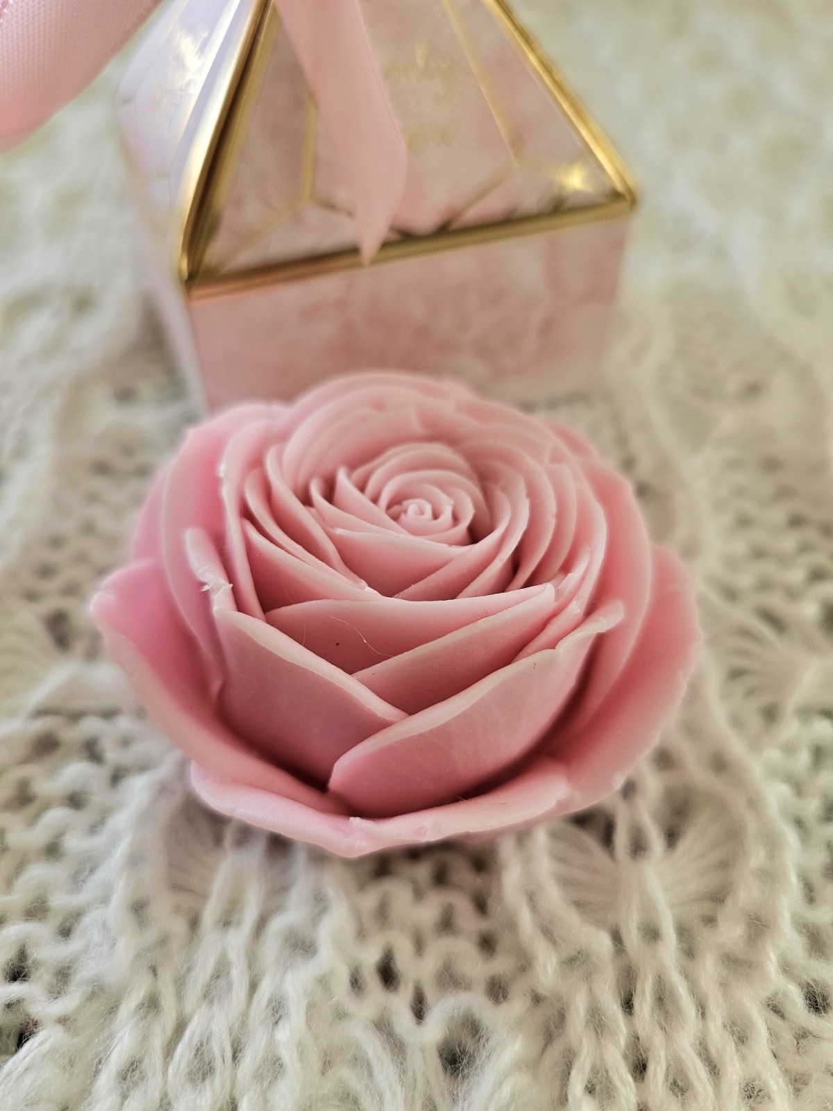 Handmade Rose Soap Wedding Soap Favor Gift Goat Milk Soap 3.3 Oz