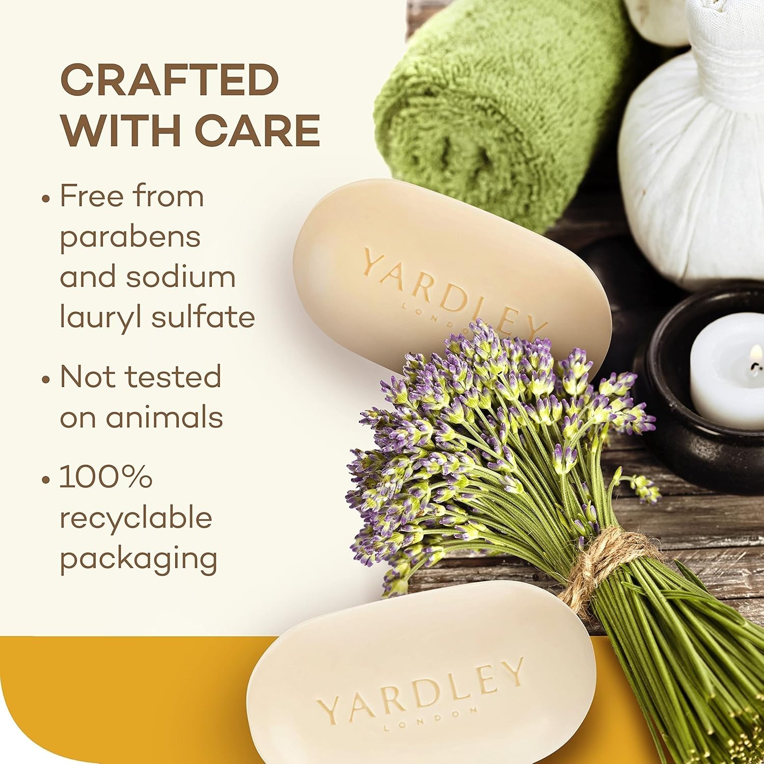 Lemon Verbena Shea Butter Bath Bar 4oz – Naturally Moisturizing Luxury Soap