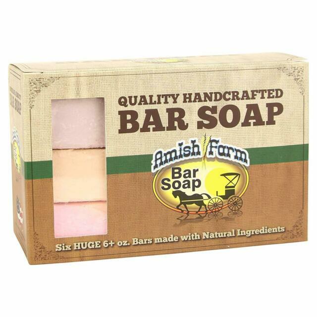 Amish Farms Natural Ingredients Handmade Bar Soap Multicolor – 6 Bars