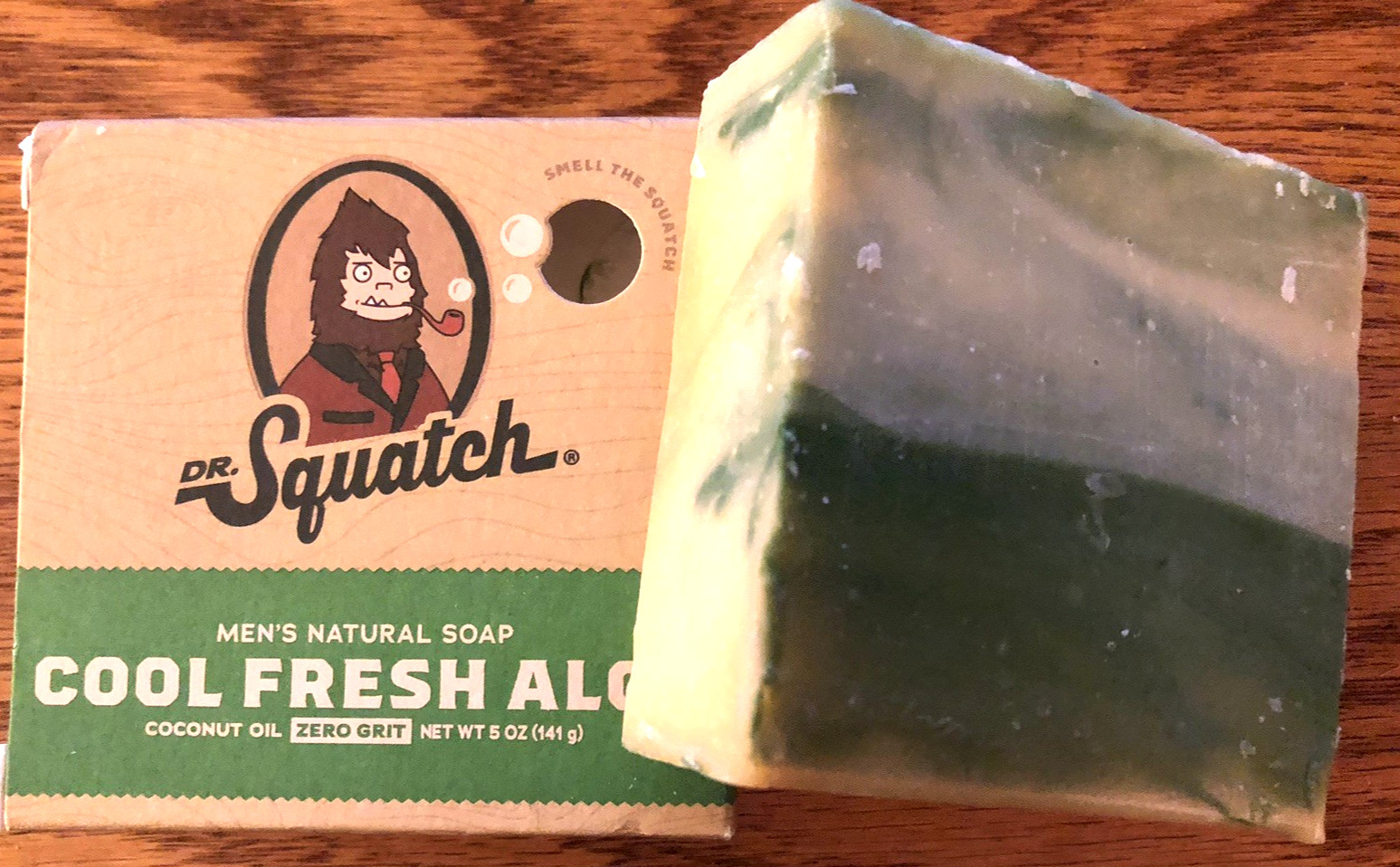 TWO 5 oz bars DR Squatch MENS NATURAL BAR SOAP COOL FRESH ALOE COCONUT OIL
