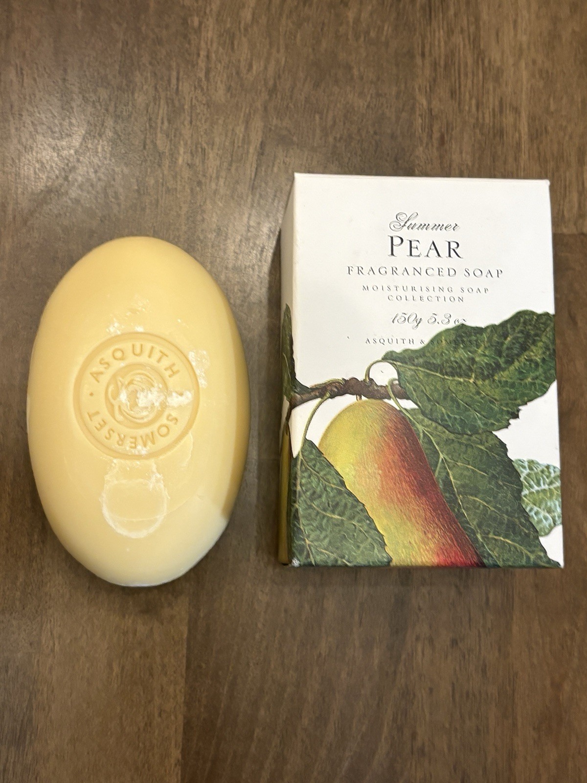 Asquith & Somerset Summer Pear Soap 5.3 oz Triple Milled NEW
