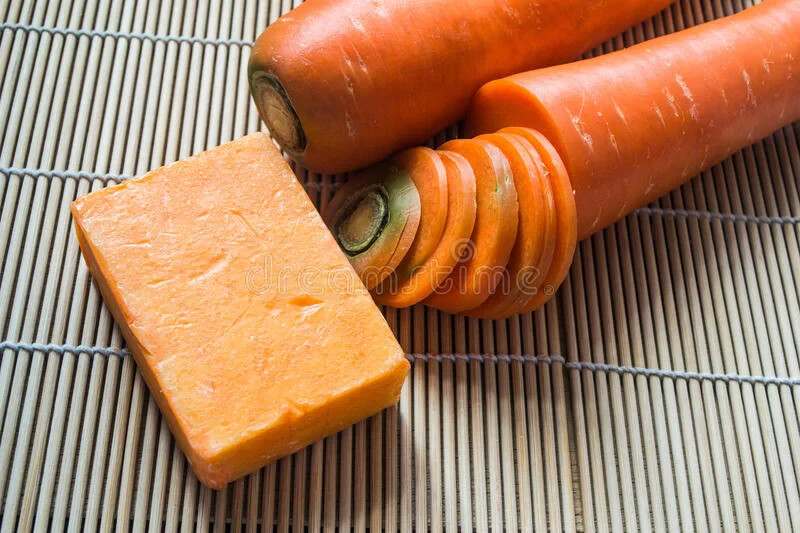 Carrot Handmade Organic Soap Bar Natural Oil Wonderful Scent Premium Body Spa