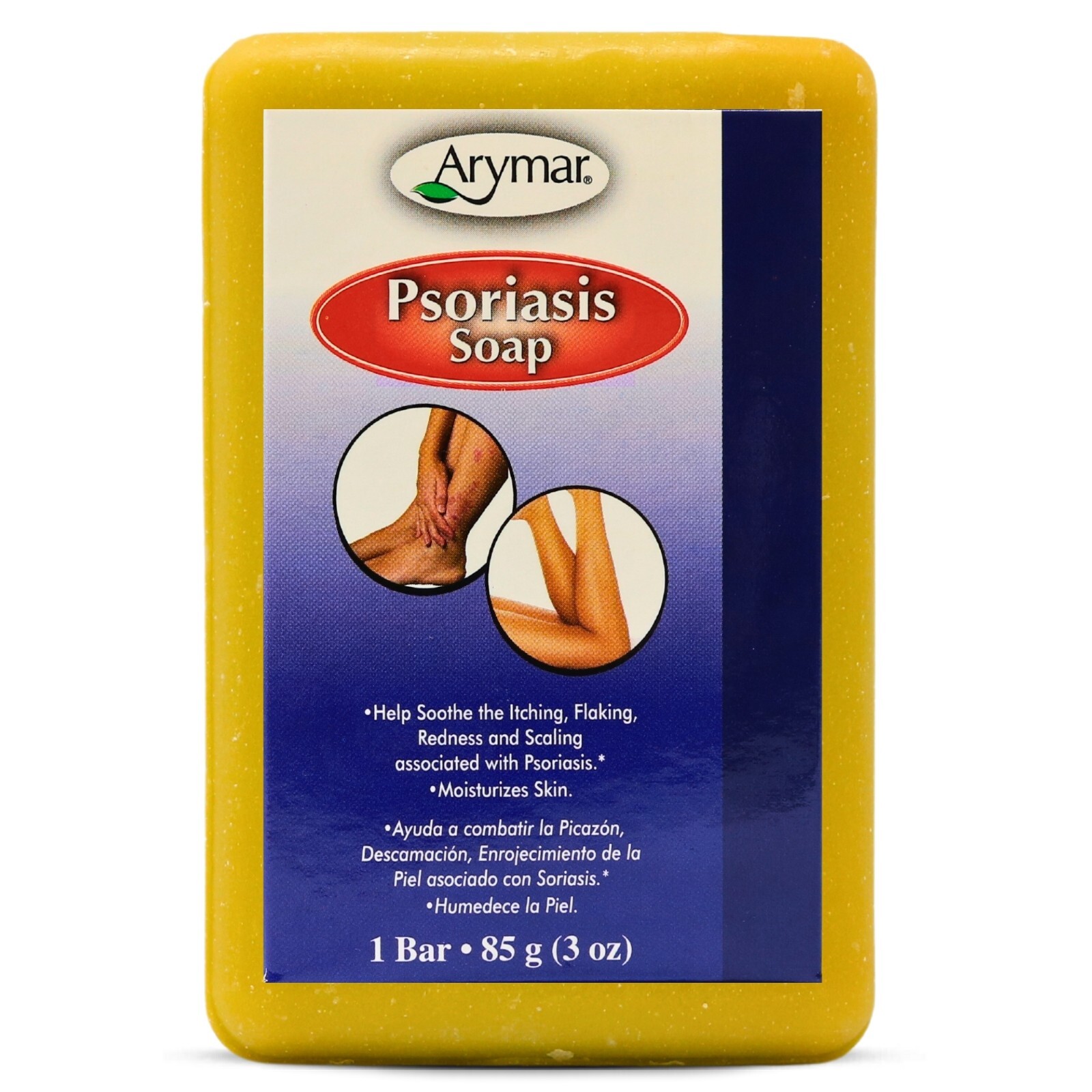 Arymar Psoriasis Soap 3 oz – Soothes Itching, Flaking & Redness, Packs 1-25