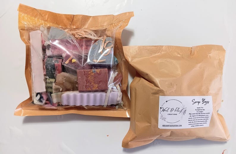 Soap Scraps Bag | Zero Waste Sampler | Scrap Bag Refills | Soap Saver Bags