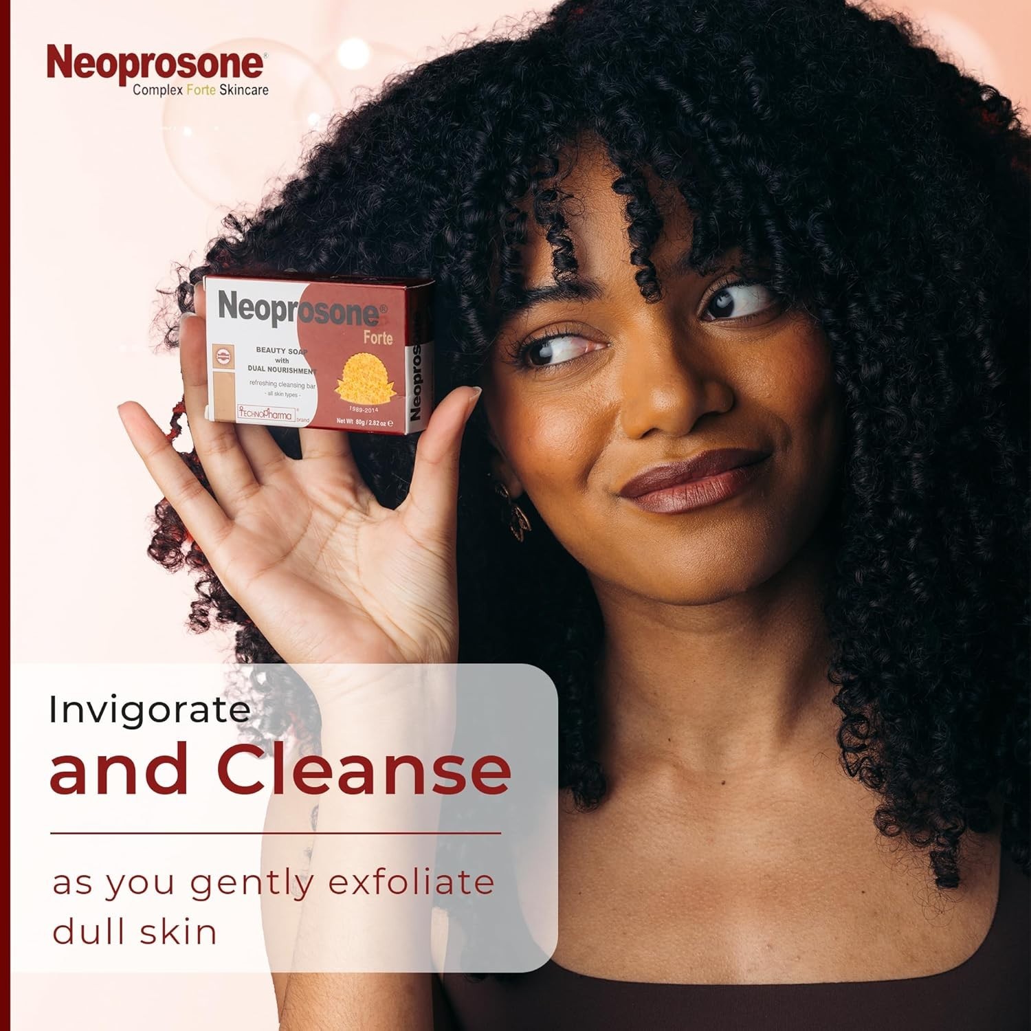 Neoprosone, Skin Brightening Soap | 2.82 oz / 80 g | Exfoliating Soap, All Skin