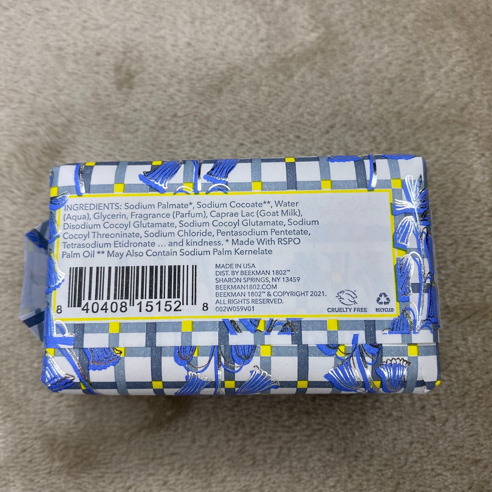 2 Beekman 1802 Silver Belle Bouquet Pure Goat Milk Bar Soap Travel Size 3.5 oz