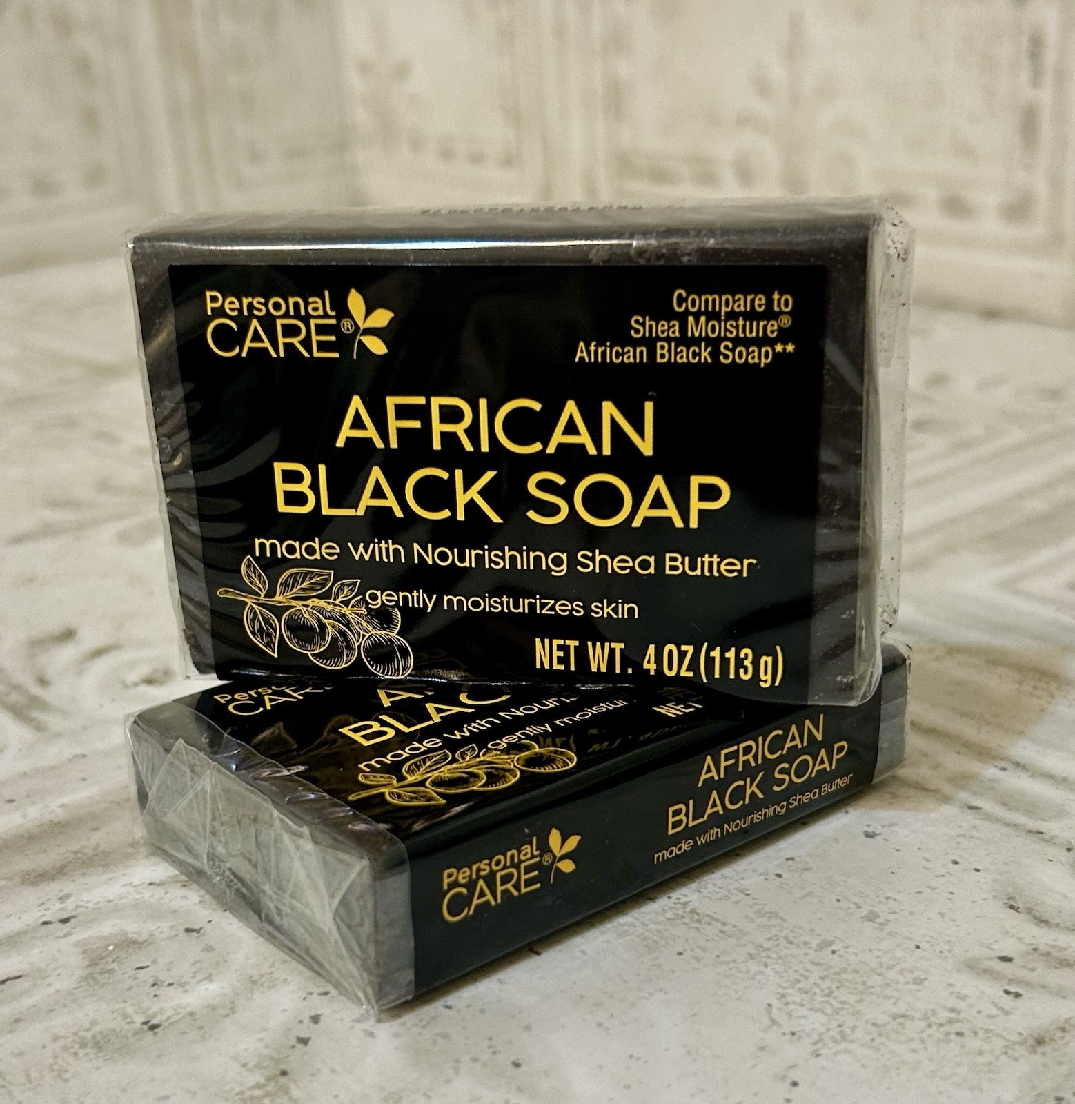 2 Shea Butter African Black Soap Acne Prone, Troubled Skin