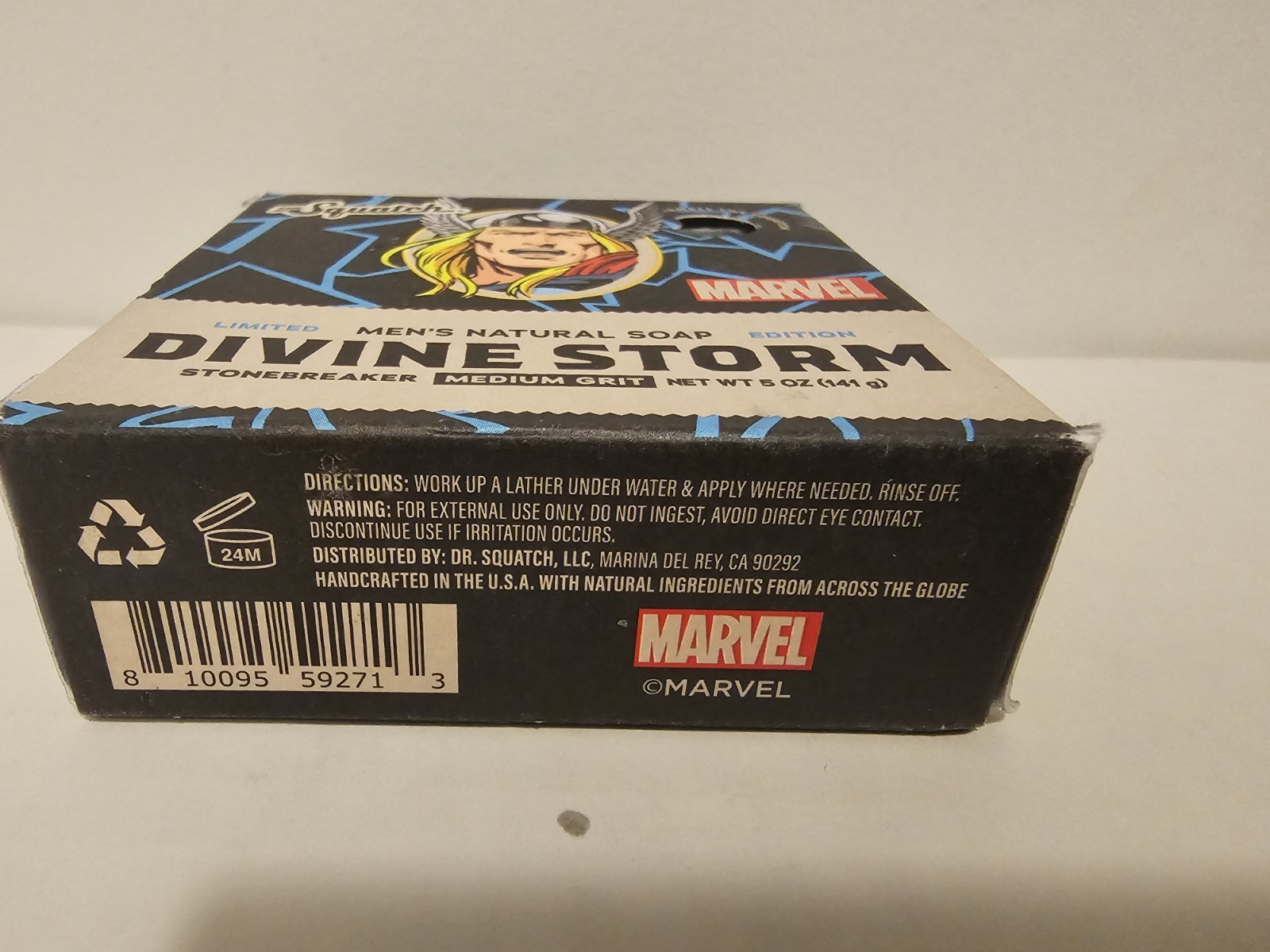 DR. SQUATCH Men’s All Natural Bar Soap – Thor Divine Storm – 5oz