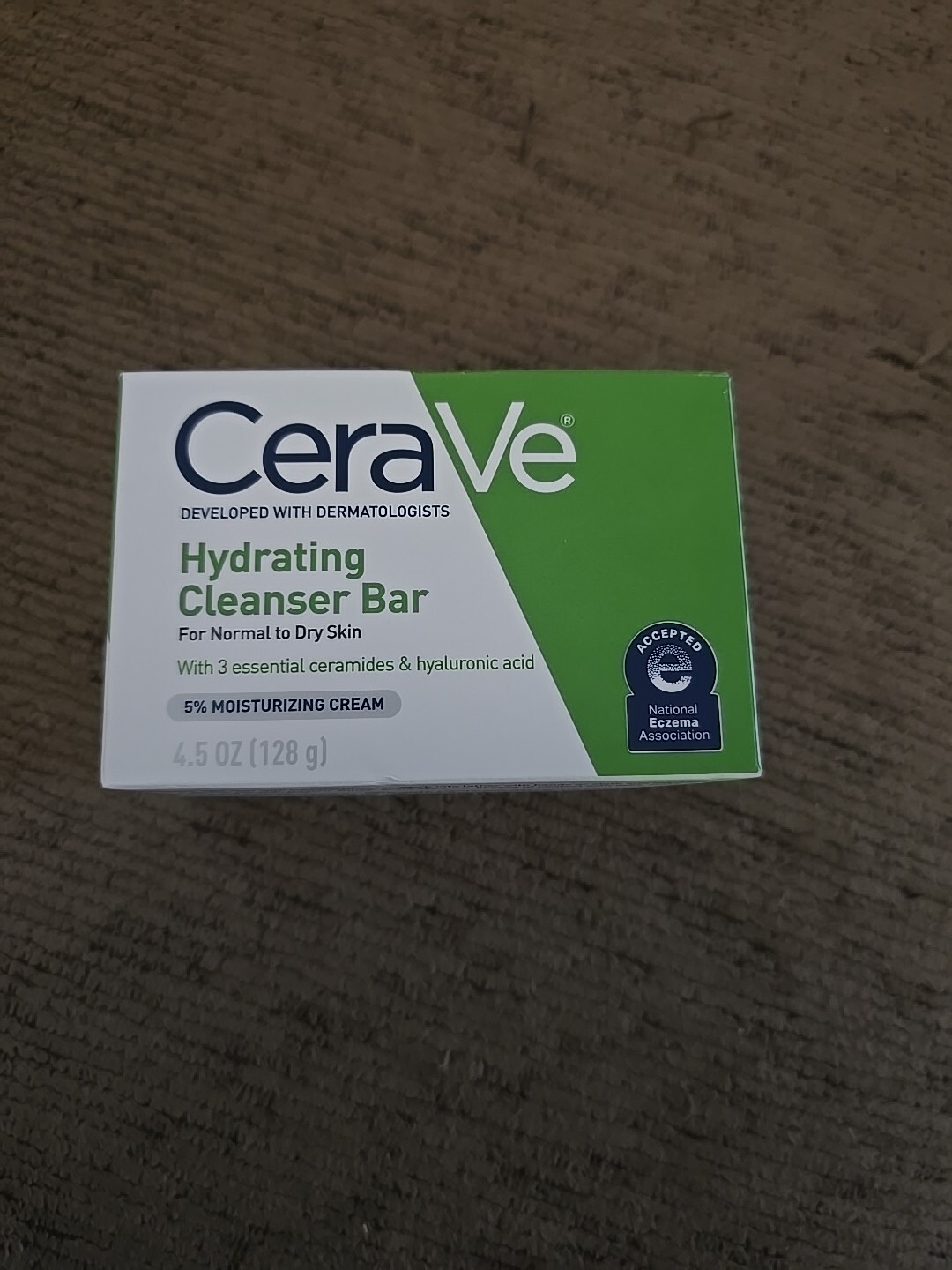 CeraVe Hydrating Cleanser Bar for Normal to Dry Skin 4.5 oz (B10)