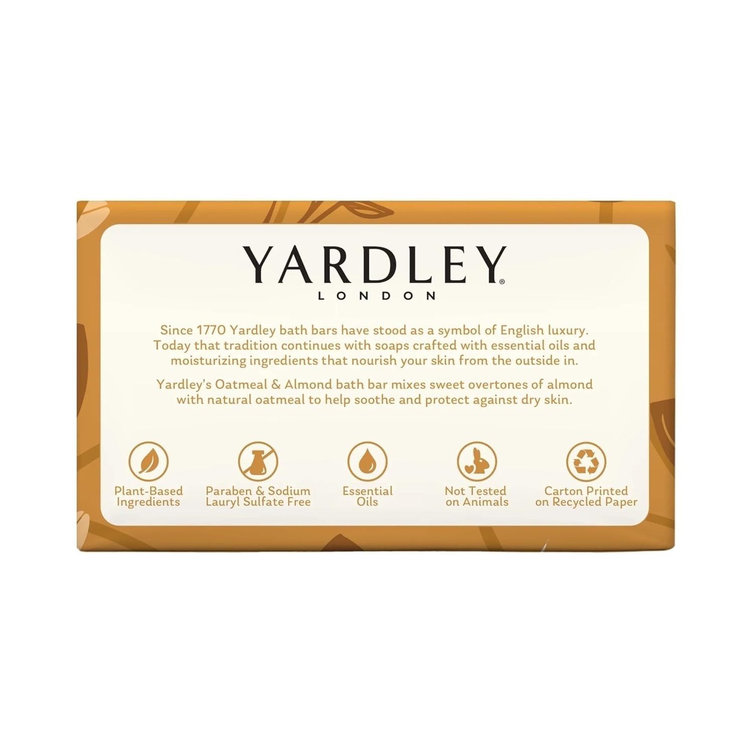 London Moisturizing Bar Oatmeal & Almond with Natural Oats 4.0 oz Pack of 6