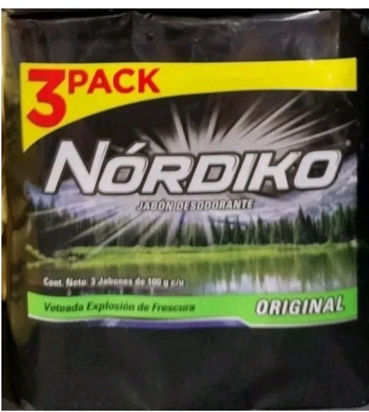 3X NORDIKO ORIGINAL SOAP – 3 BARS / JABON 3 BARRAS DE 100g c/u – FREE SHIPPING