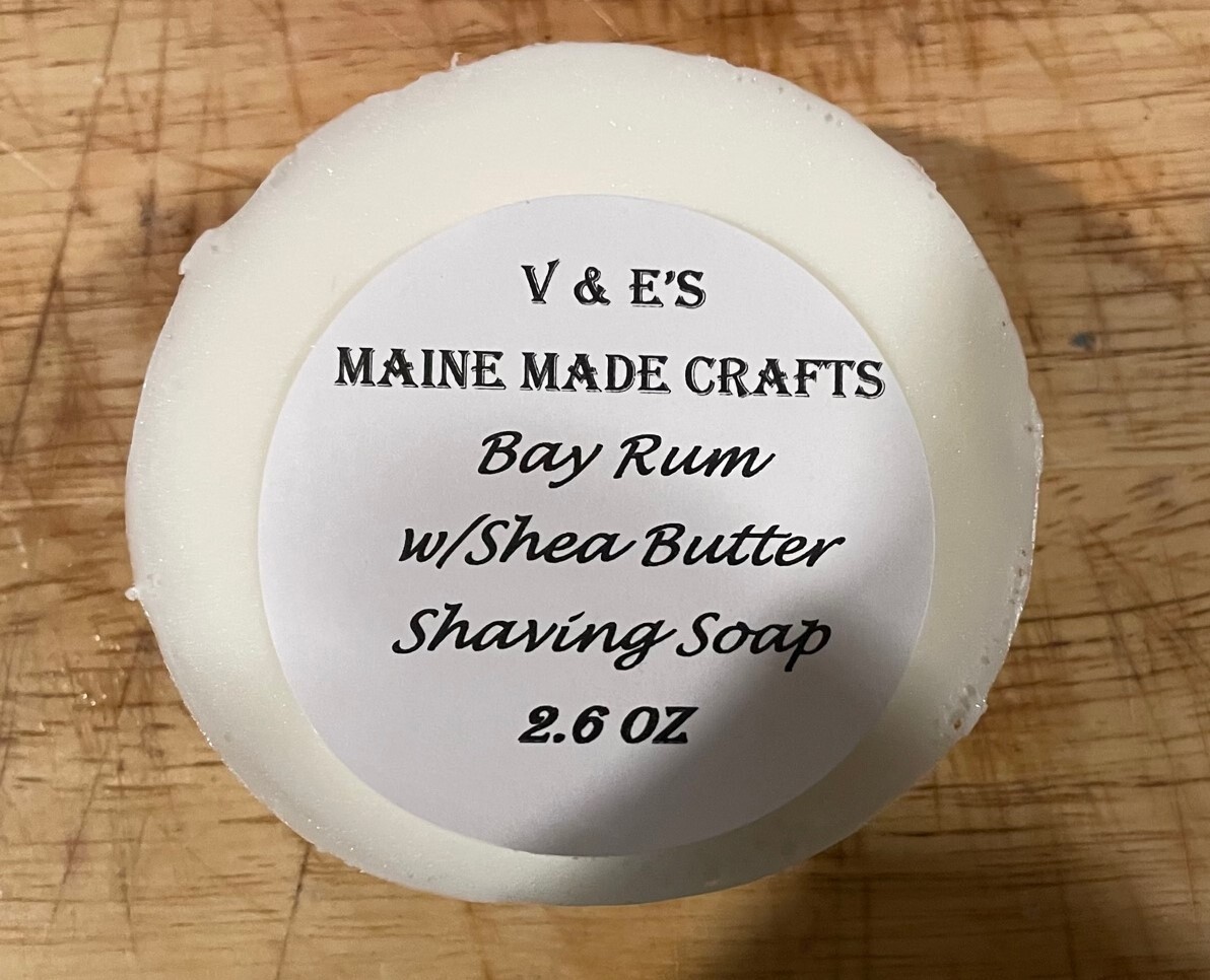 Glycerin shaving soap – Bay Rum with Shea Butter