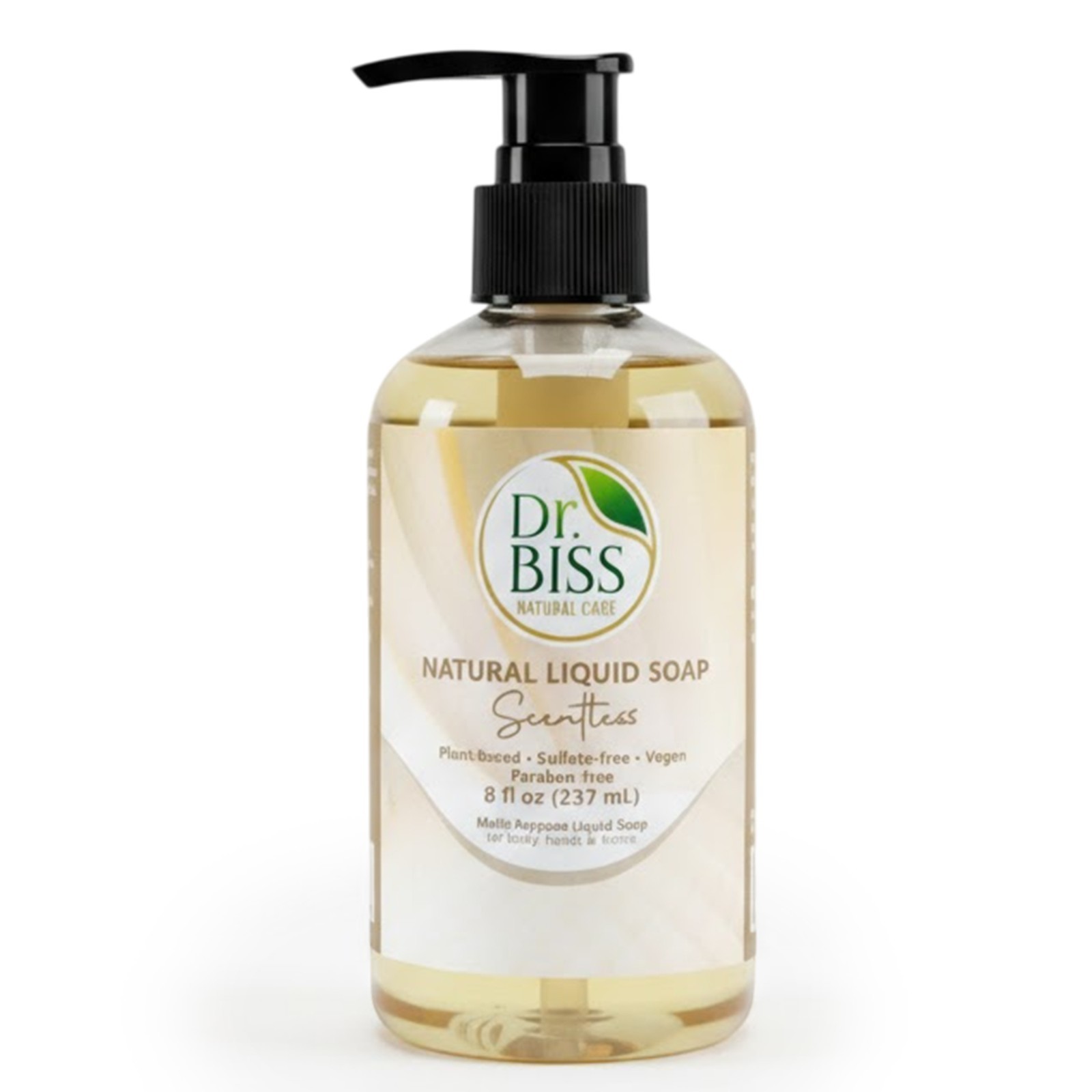 Dr. BISS Natural Vegan Liquid Soap 8 oz – Lavender, Peppermint & Unscented