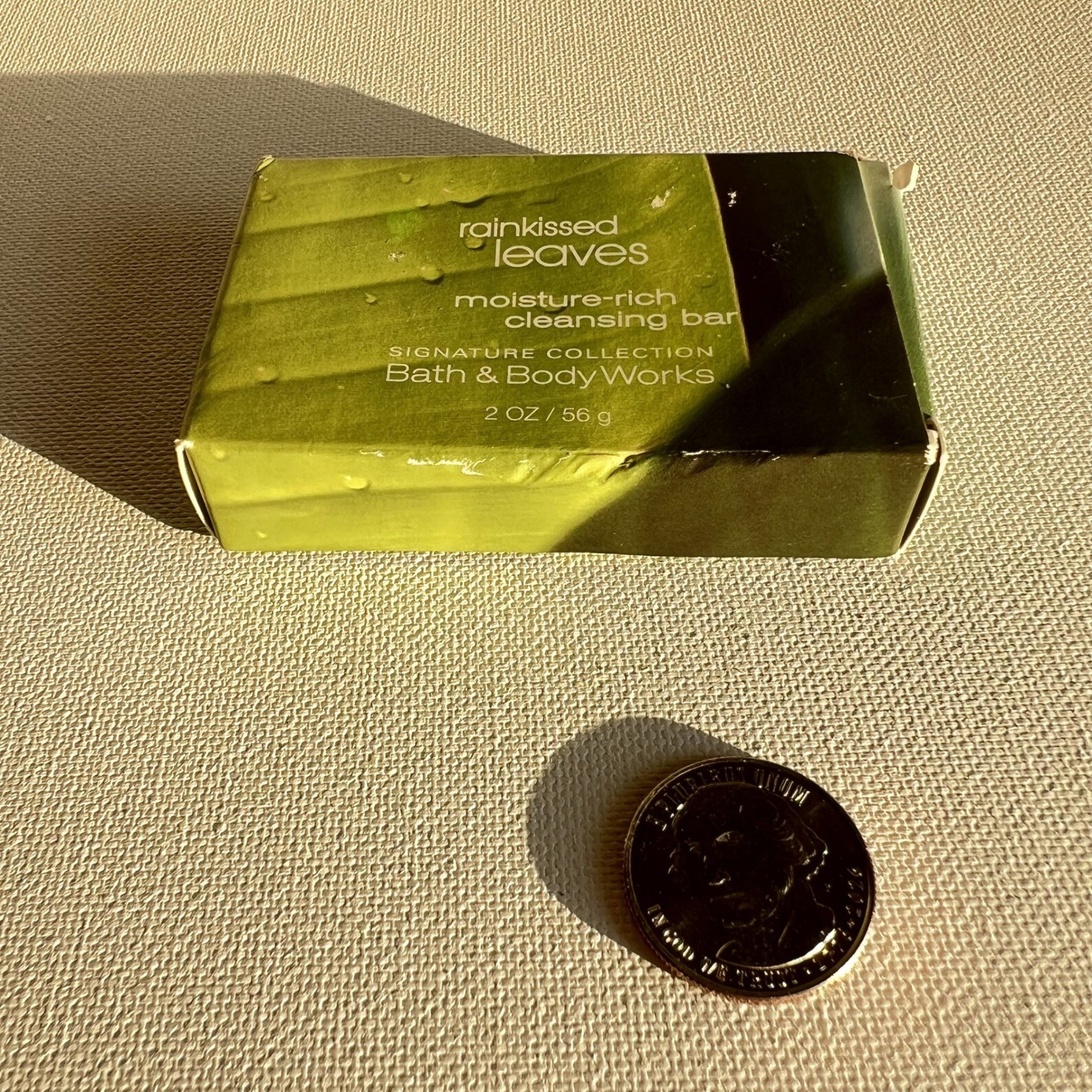 Crabtree & Evelyn Avocado Basil Soap & Bath Body Works Rainkissed Leaves Set 4pc
