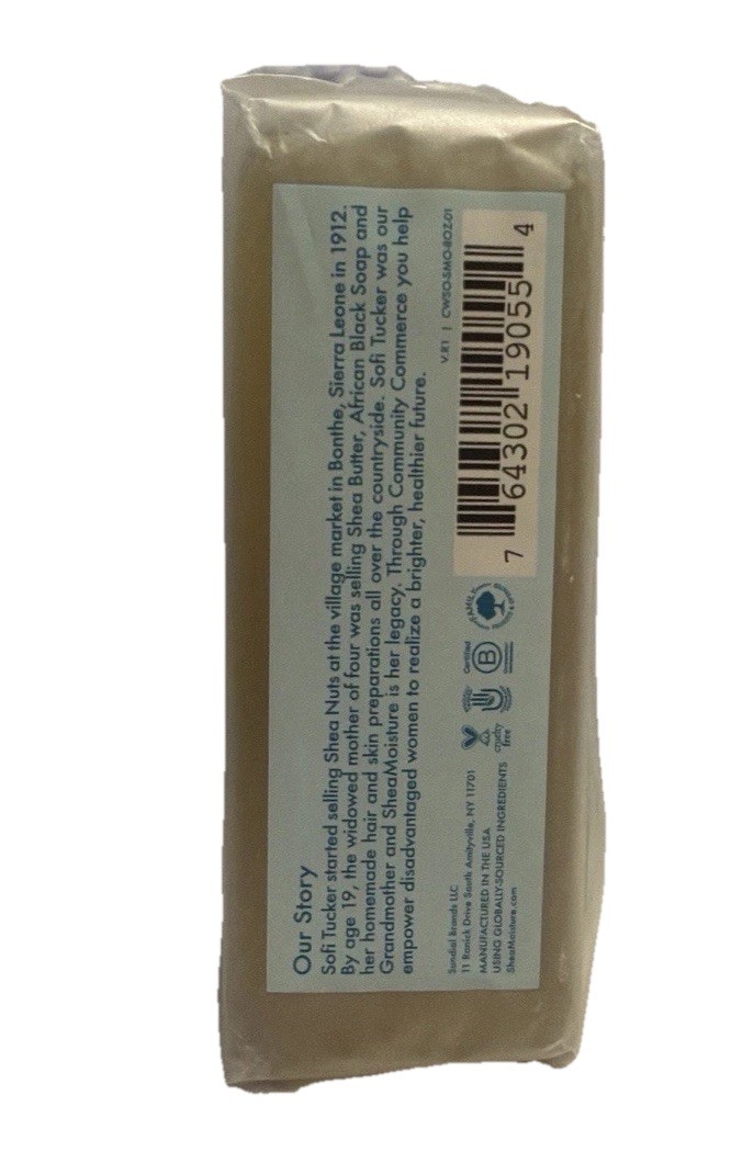 Shea Moisture Coconut & Cactus Water Quench & Refresh Bar Soap w Blue Agave 8 oz