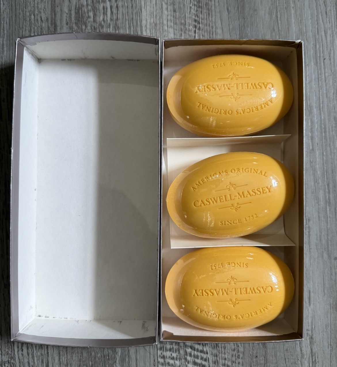 Caswell-Massey Verbena Bath Soap 3 Bars 5.8 oz Each Multipack Cruelty-Free