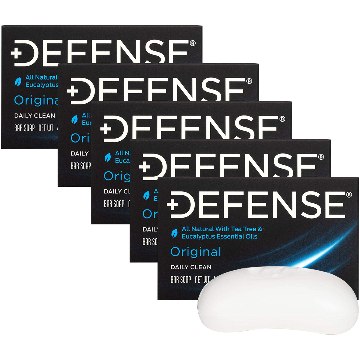 Defense Soap 4 oz. Original Body Bar Soap – 5 Pack