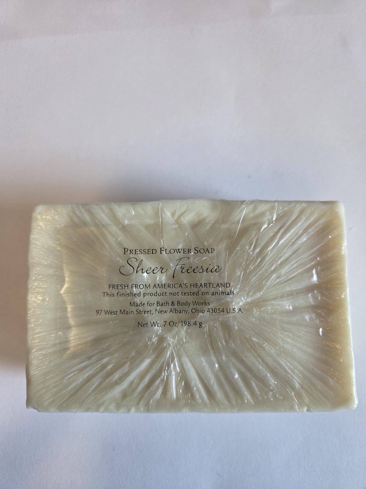 Pressed Flower Soap Sheer Freesia Bath And Body Works 7oz In Original Bag