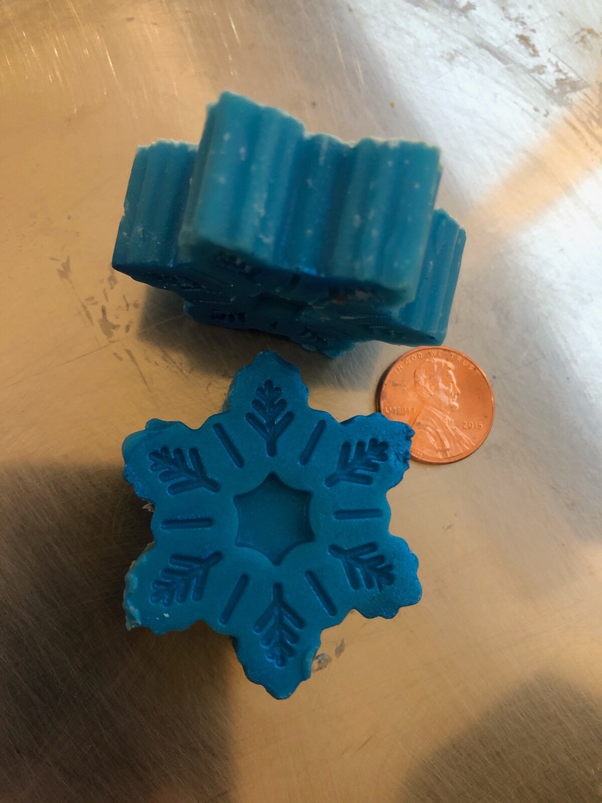 Coworker Birthday Bridal Party Shower Handmade SOAP Snowflakes Dif Colors Scents