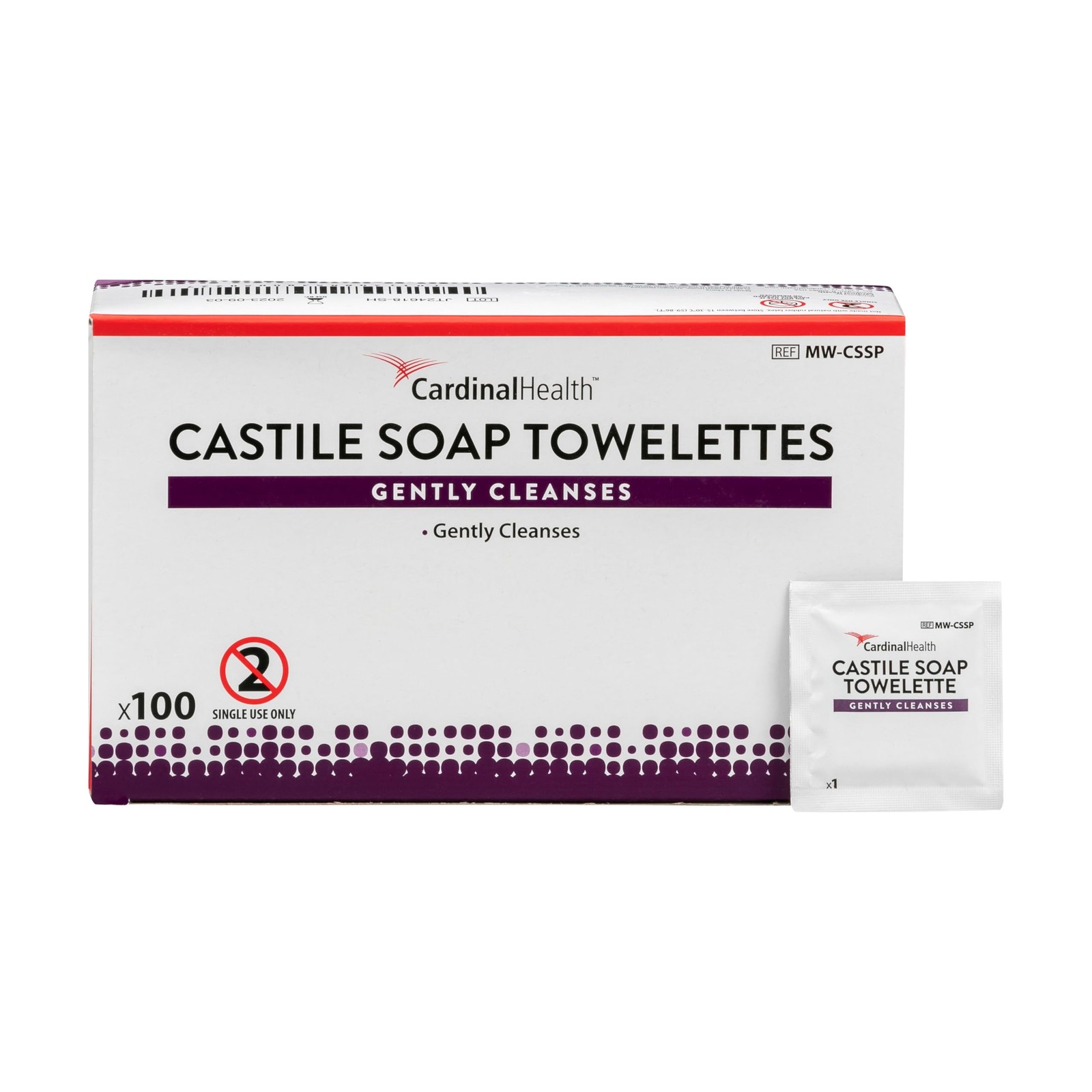 ™ Individually Packaged Castile Soap Towelette, Single Use Only, 12.5 X 20CM,…